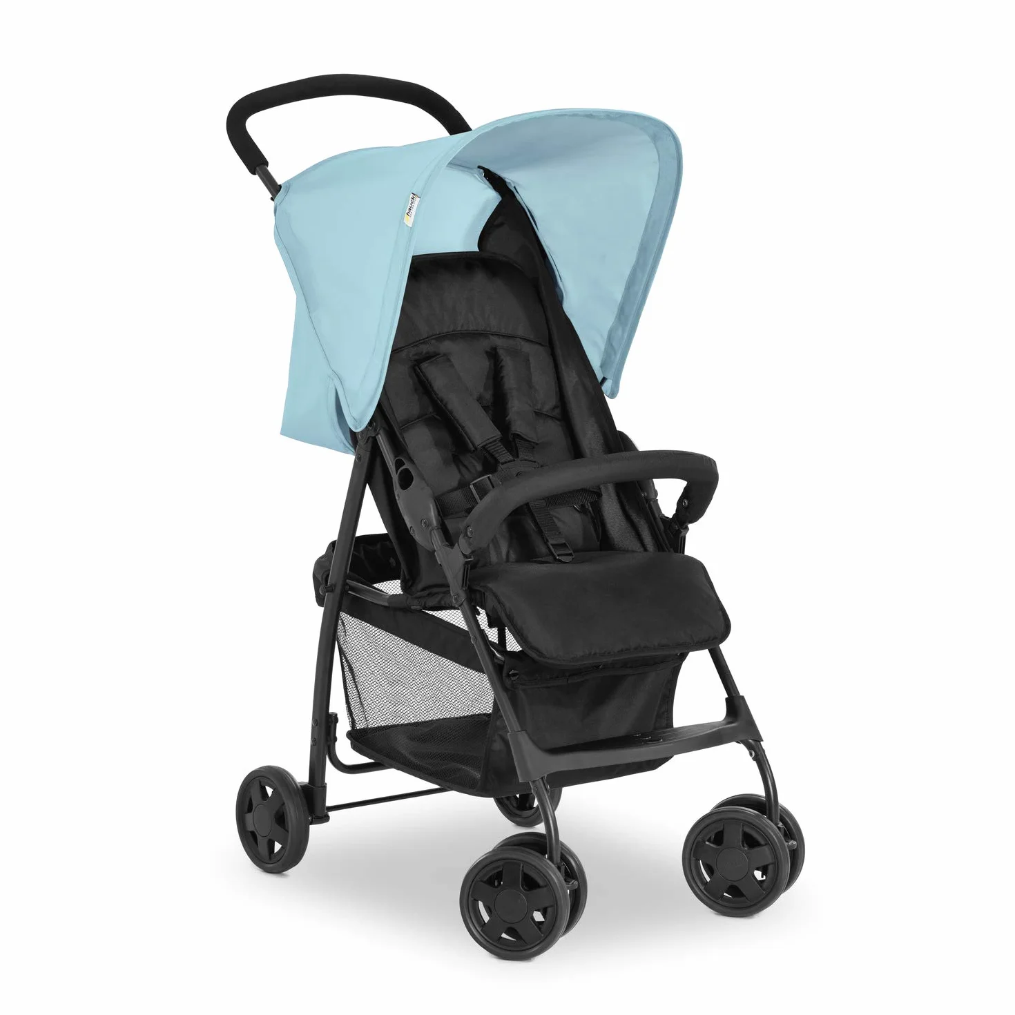 Hauck Passeggino Sport Leggero 5.9 kg Pieghevole Cesto Portaoggetti Posizione Nanna Cappota Parasole 18 kg Blu
