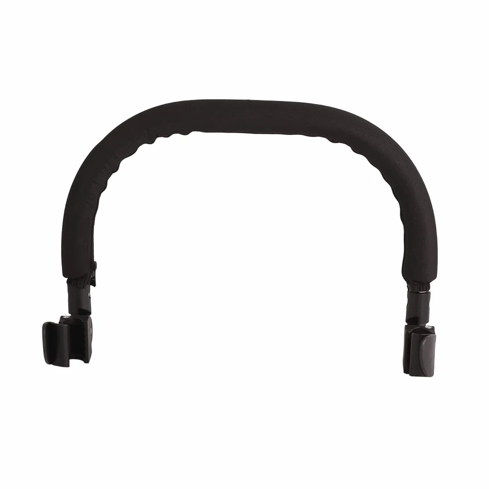 Barra Paraurti Universale per Passeggino, Bracciolo, Maniglia, Barra Trasversale, Accessori per Passeggino, PU Nero (Nero)