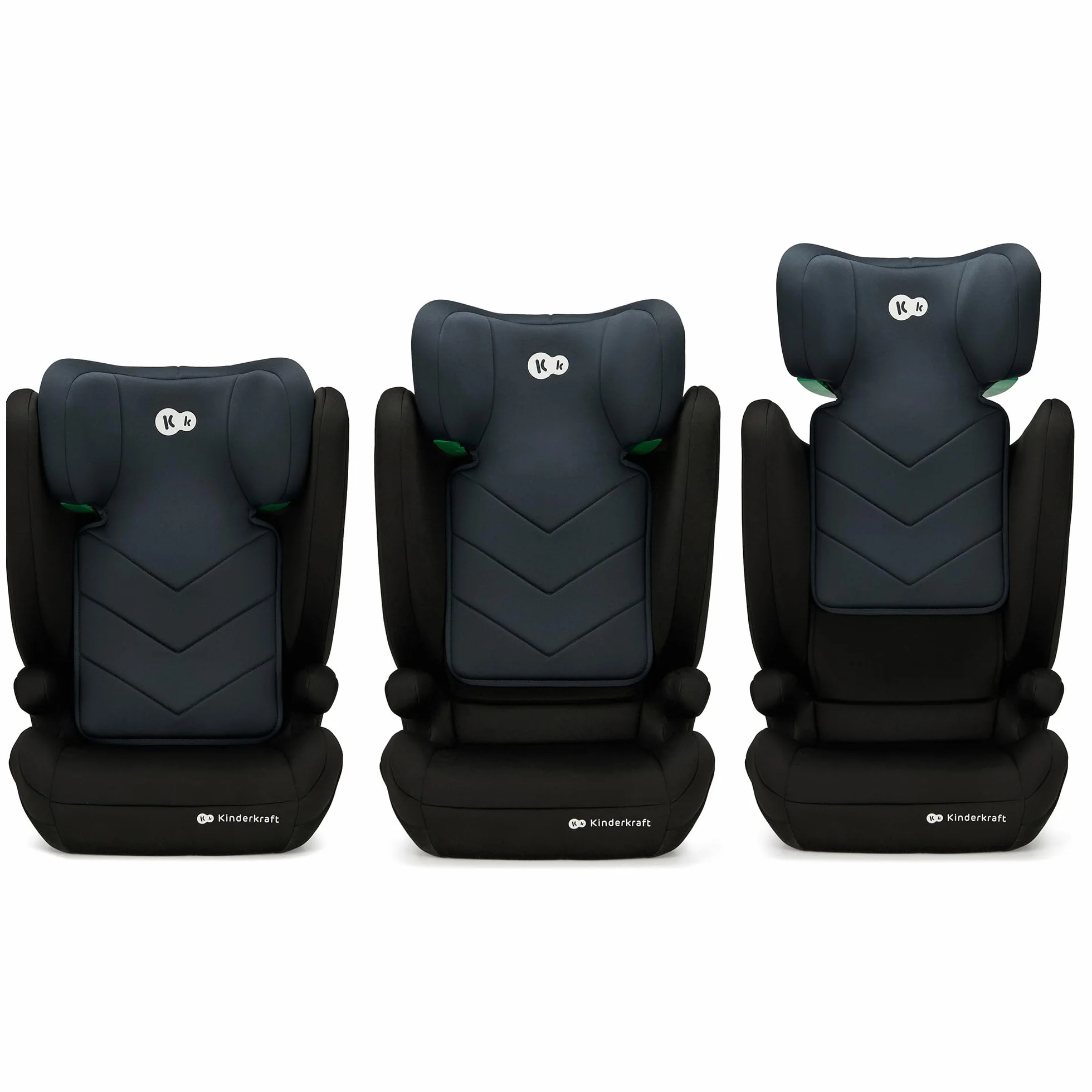 Kinderkraft I-SPARK Seggiolino auto, i-Size, Gruppo 2/3 100-150 cm, da 3,5 a 12 anni, da 15 a 36 kg, leggero (4,85 kg), cintura di sicurezza a 3 punti, Protezioni laterali, Nero