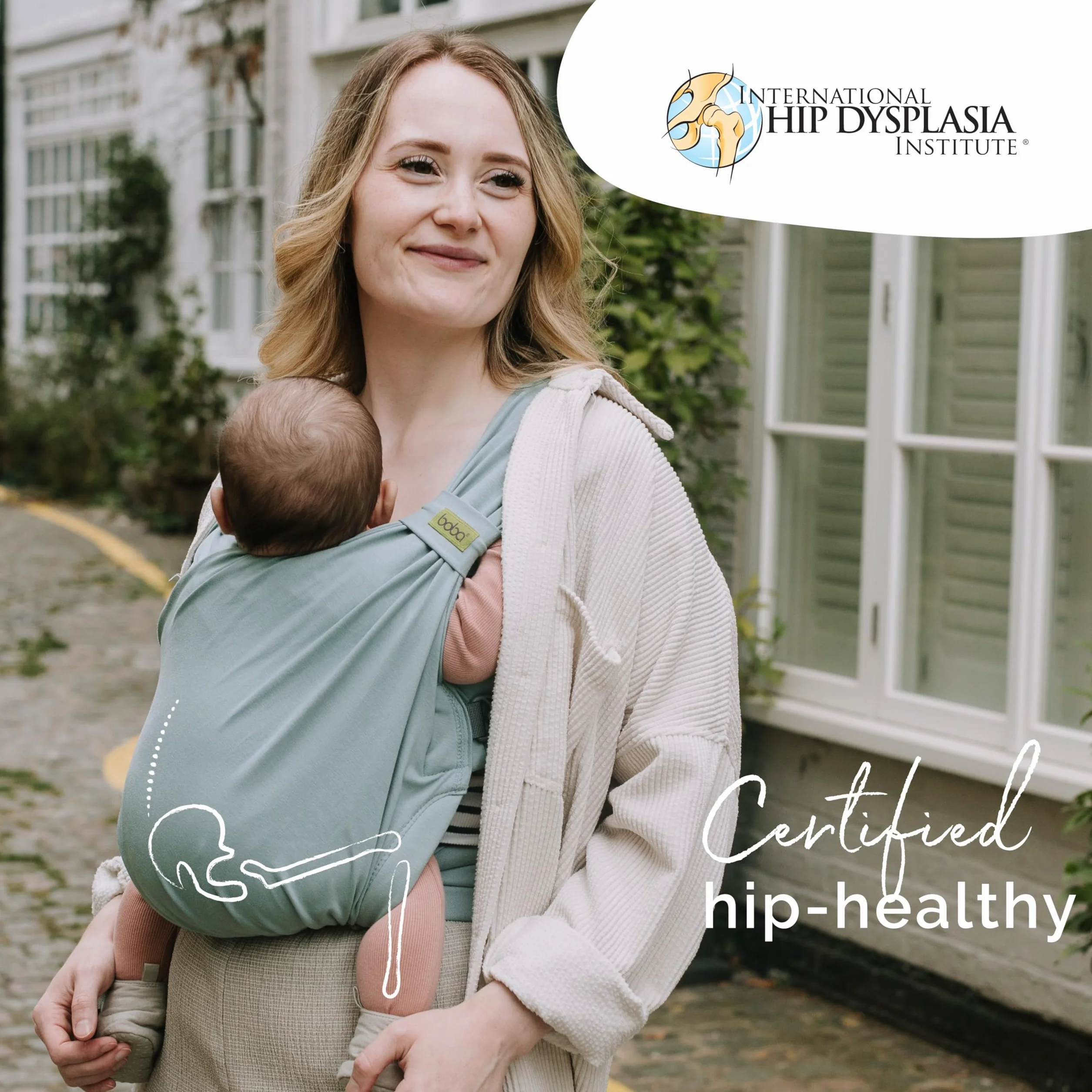 Boba Bliss Fascia Porta Bebe - Marsupio Neonato o Bambino 2 in 1 - Fascia Neonato Senza Nodi - Ideale per la Salute dei Fianchi - Marsupio Bambino Soffice ed Ergonomica - 3,2 a 16 Chili
