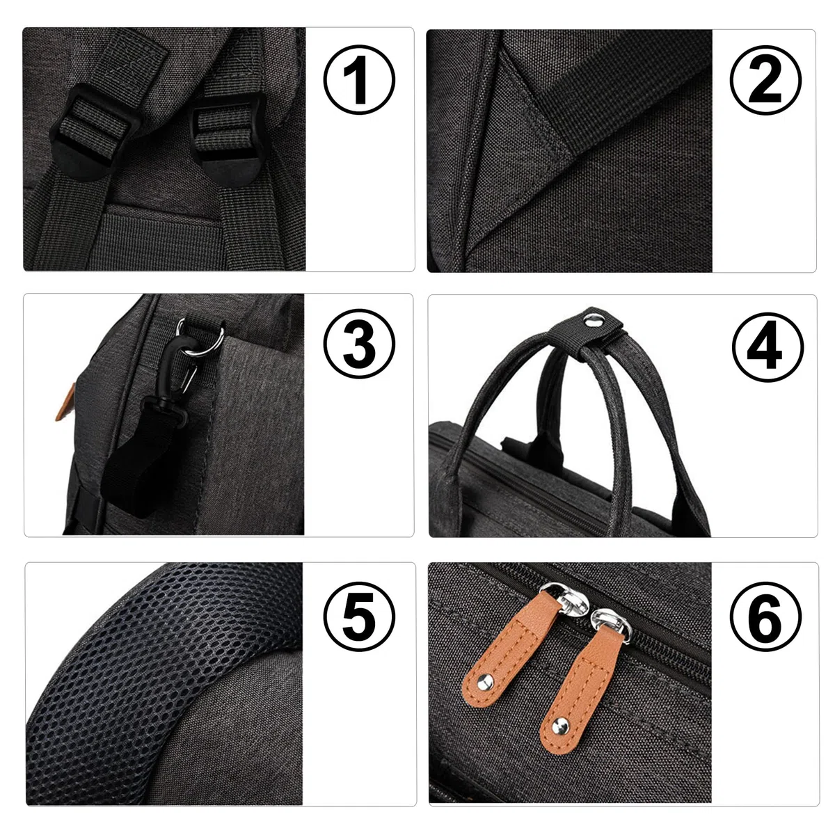 Borsa fasciatoio, grande zaino per bambini, zaino fasciatoio, con fasciatoio portatile, borsa multifunzionale, per mamma e papà