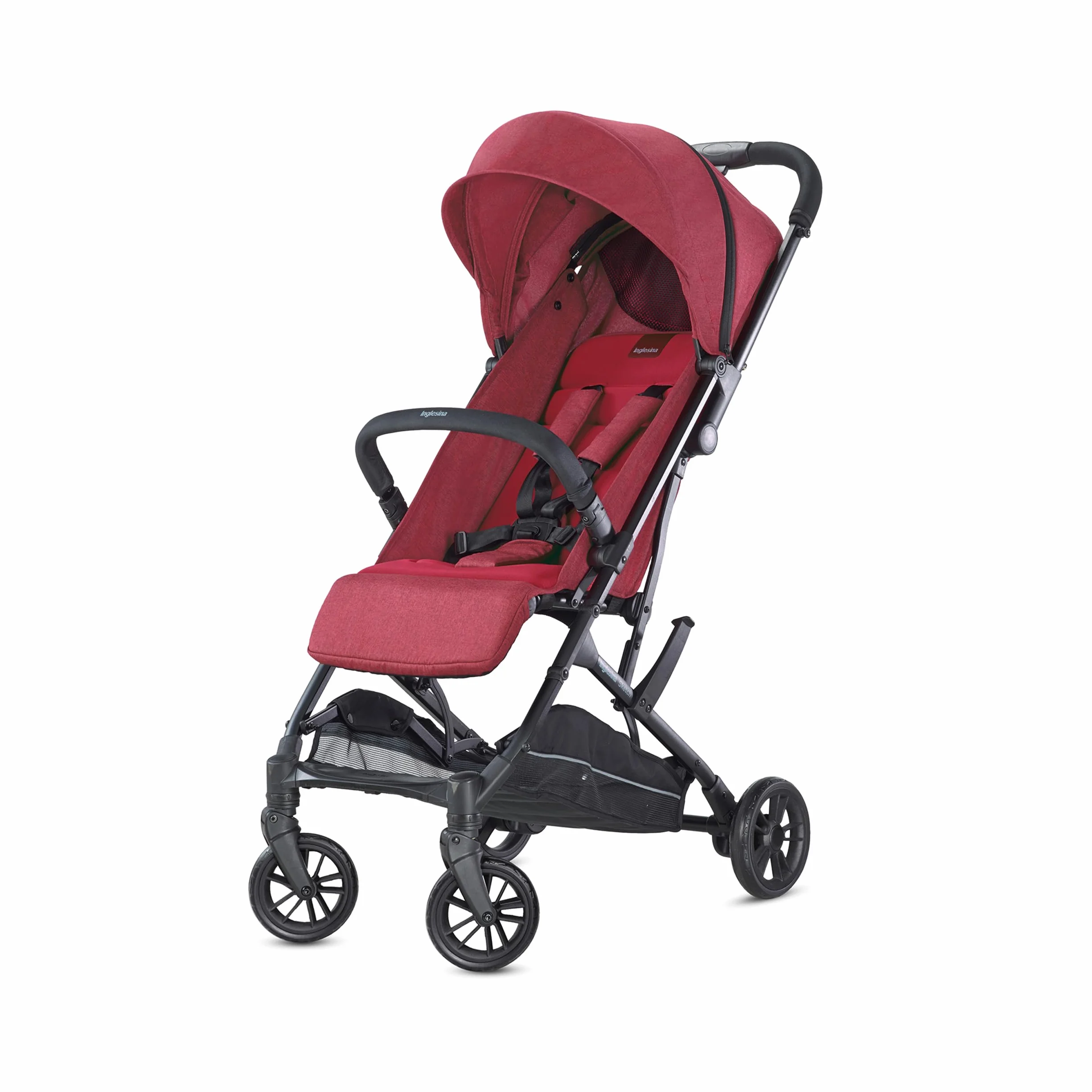 Inglesina Sketch Passeggino Leggero Compatto Rosso 17kg Chiusura una Mano UPF 50+