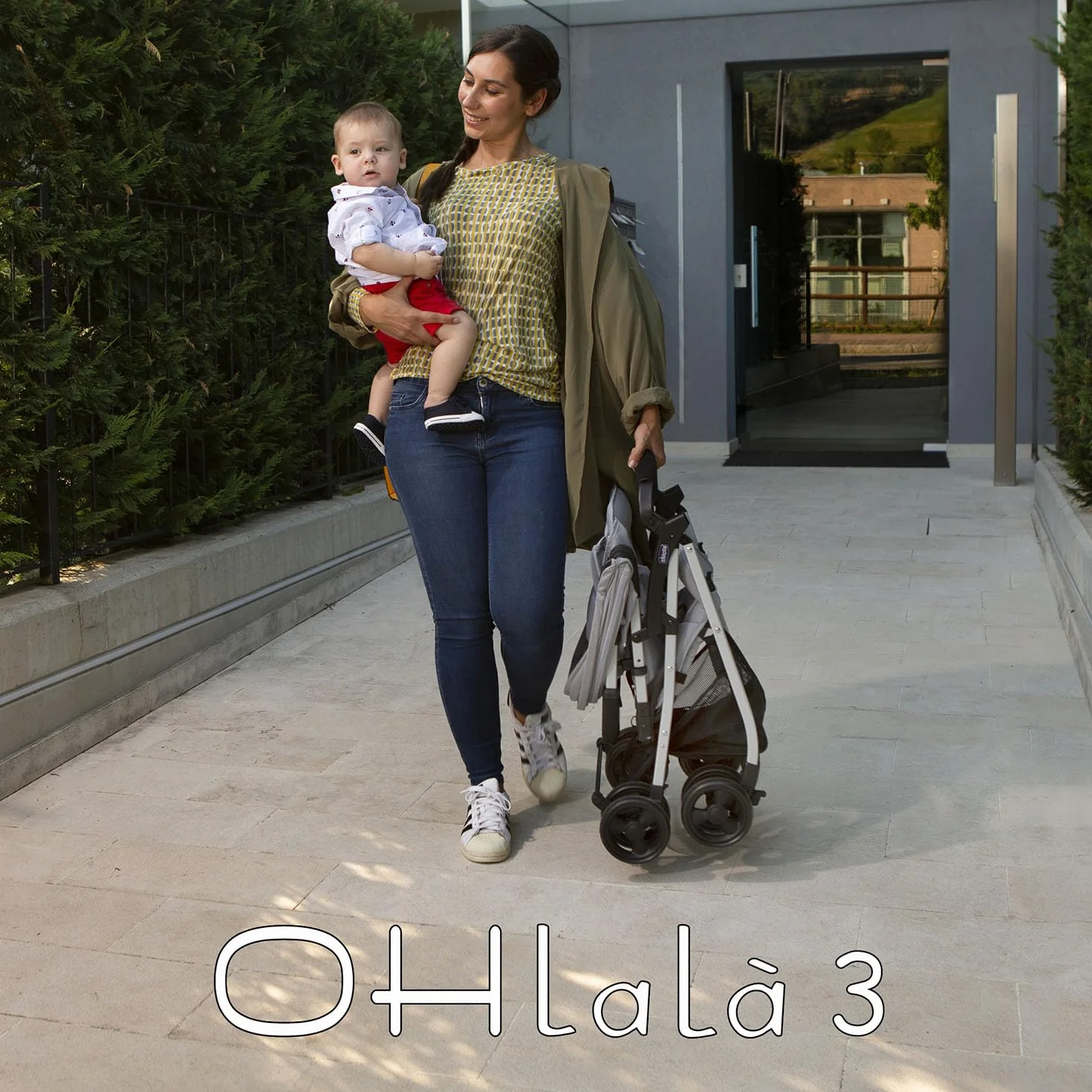 Chicco OHlalà 3 Passeggino Ultraleggero 0-15 kg Reclinabile Pieghevole Grigio