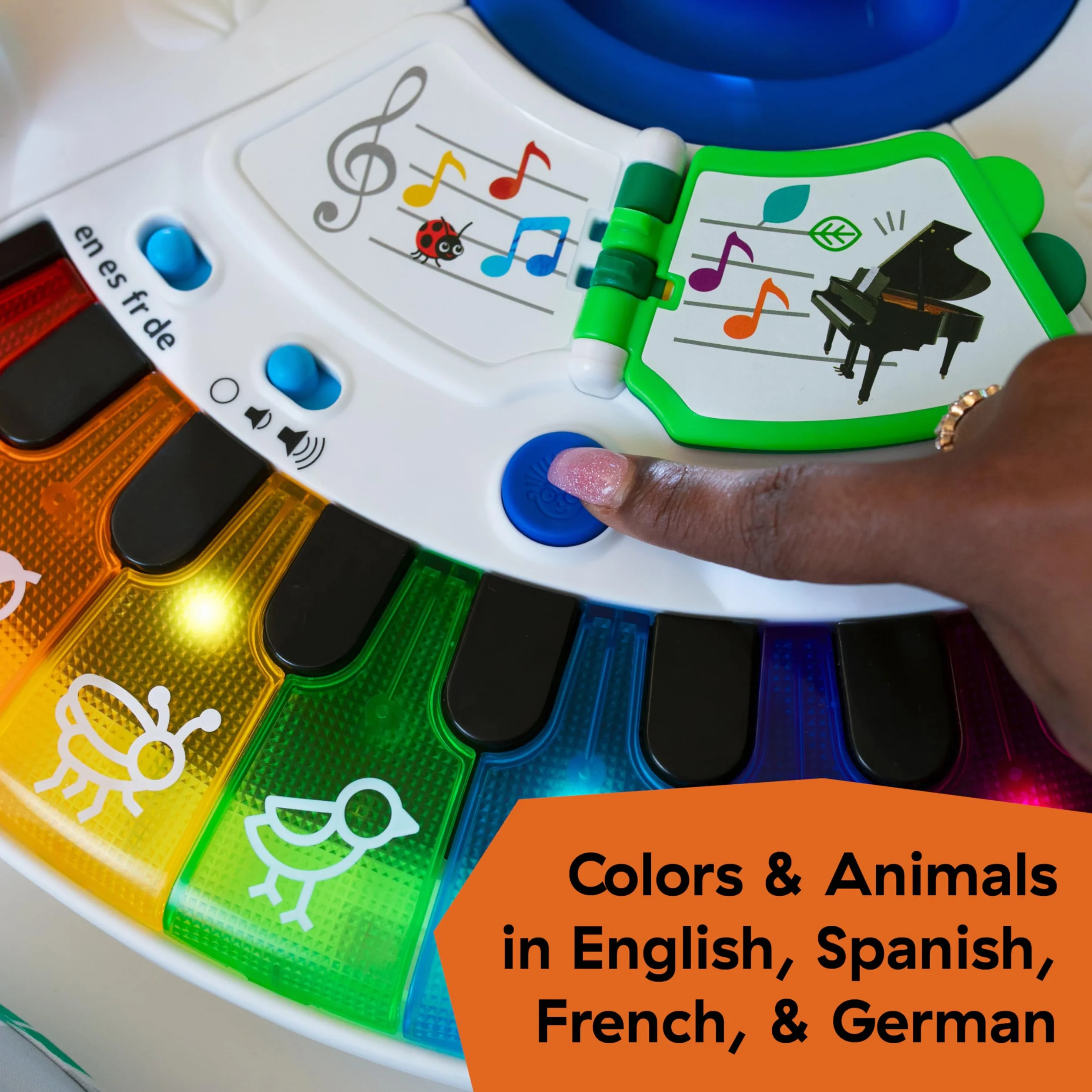 Baby Einstein Around We Grow Centro Attività e Tavolo Girello Evolutivo Multilingue, Sedile Girevole 360°, Altezza Regolabile, dai 6 Mesi+