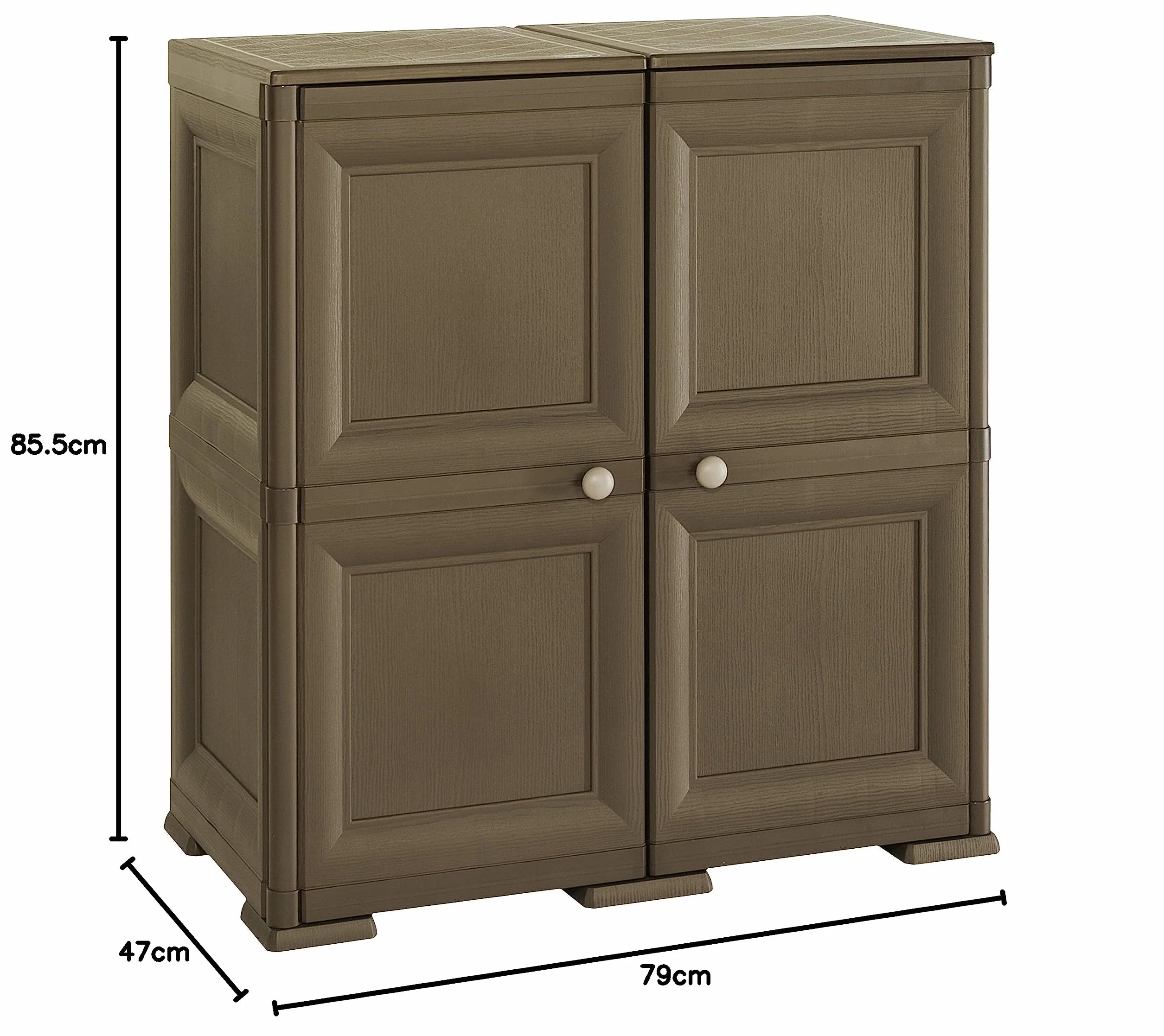 Tontarelli S.p.A. OMNIMODUS 2 Ante Mobile Contenitore 79x47x85.5 cm wengé