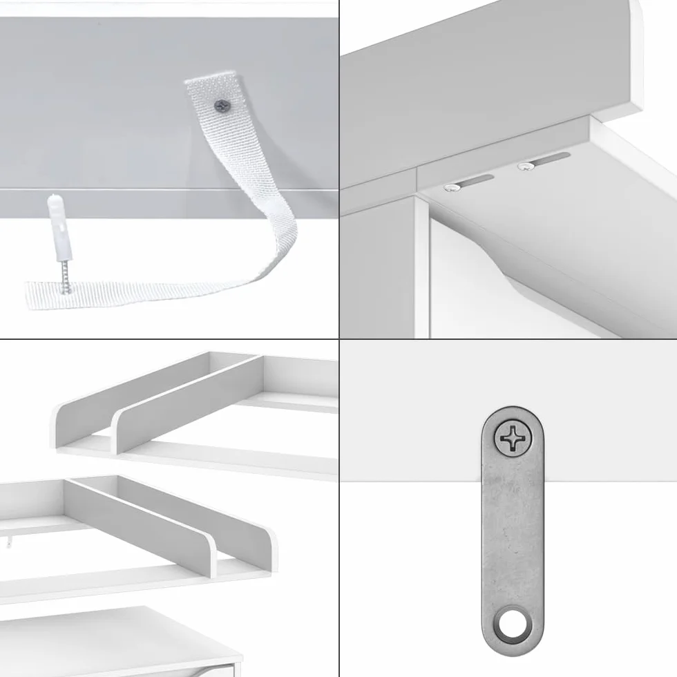 Vicco Piano fasciatoio Wicko Bianco 80 x 76 cm