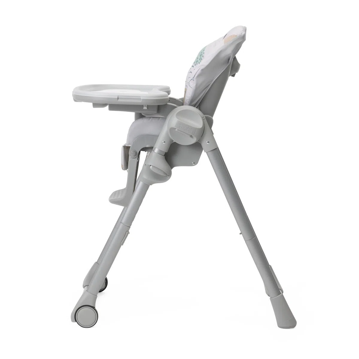 Chicco Polly Easy Seggiolone Pappa Evolutivo per Bambini da 6 Mesi a 3 Anni (15 kg), Seggiolone Reclinabile a Sdraietta con Altezza e Poggiapiedi Regolabili, 4 Ruote, Chiusura Compatta, Landscape