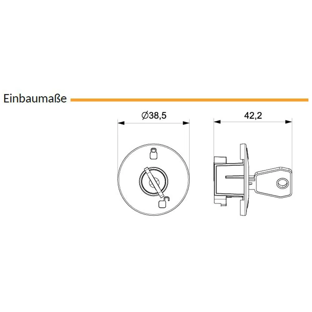 FELGNER Serratura con protezione da contatto, presa di sicurezza per bambini e bambini, protezione dai furti di corrente, per prese con contatto di protezione (Schuko), 3 pezzi con 2 chiavi in grigio
