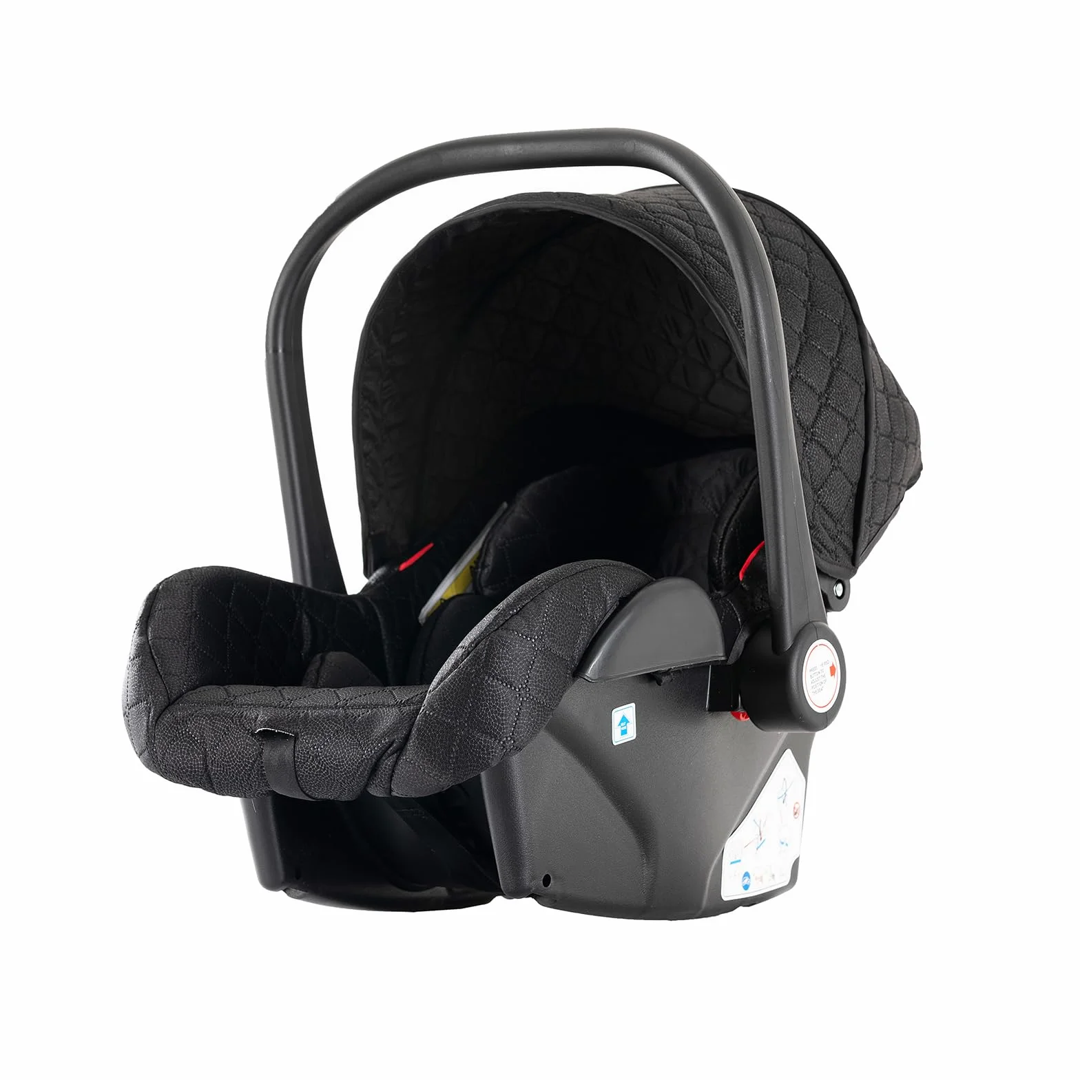 Passeggino Trio 3 in 1 con Spinta Reversibile a Due Vie, Carrozzina per Neonati Pieghevole (V9 Black)