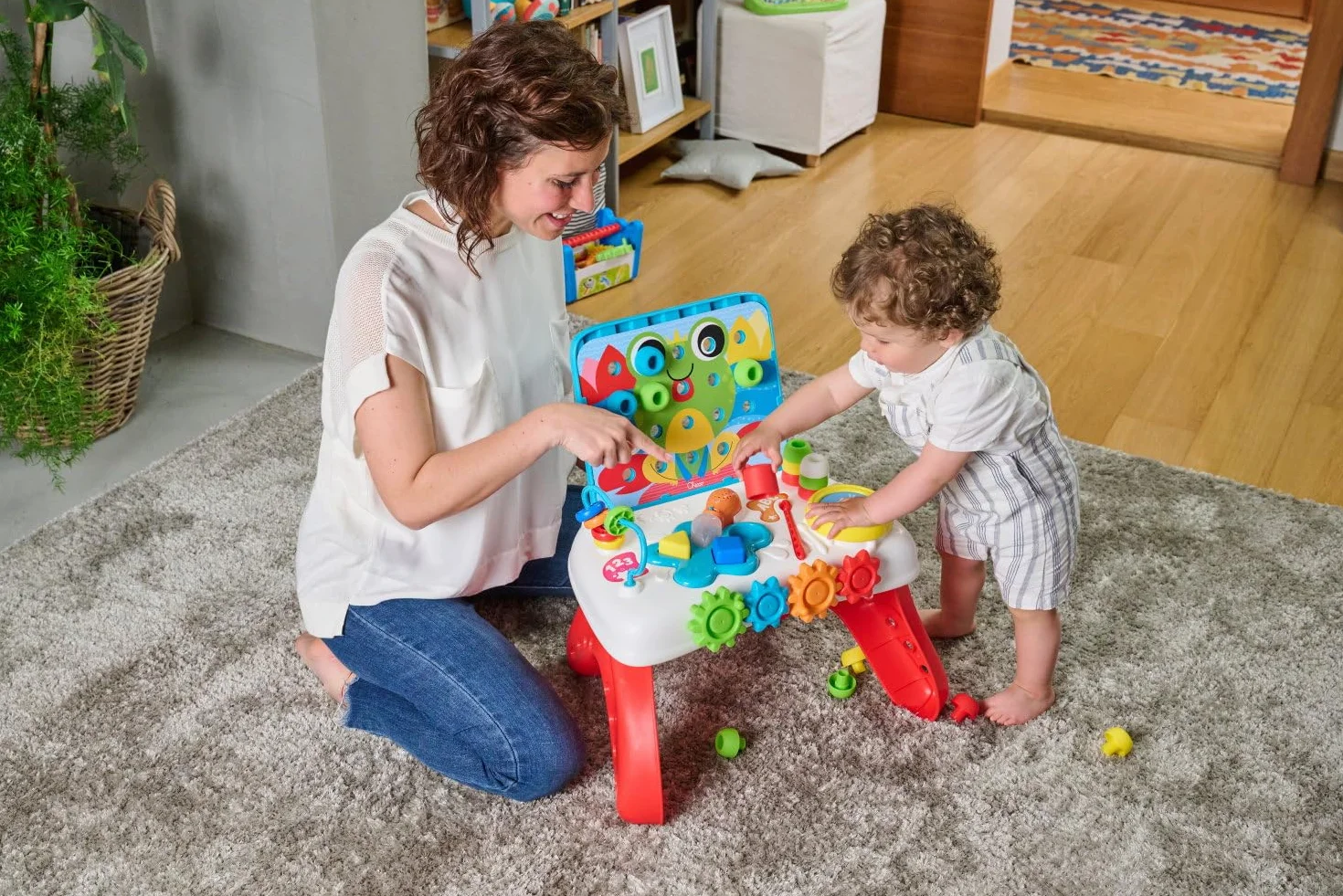 Chicco Gioco Tavolo Art&Craft Banco multiattività bilingue Gioco Educativo attività Elettroniche Tavolo interattivo 10 m- 4 Anni
