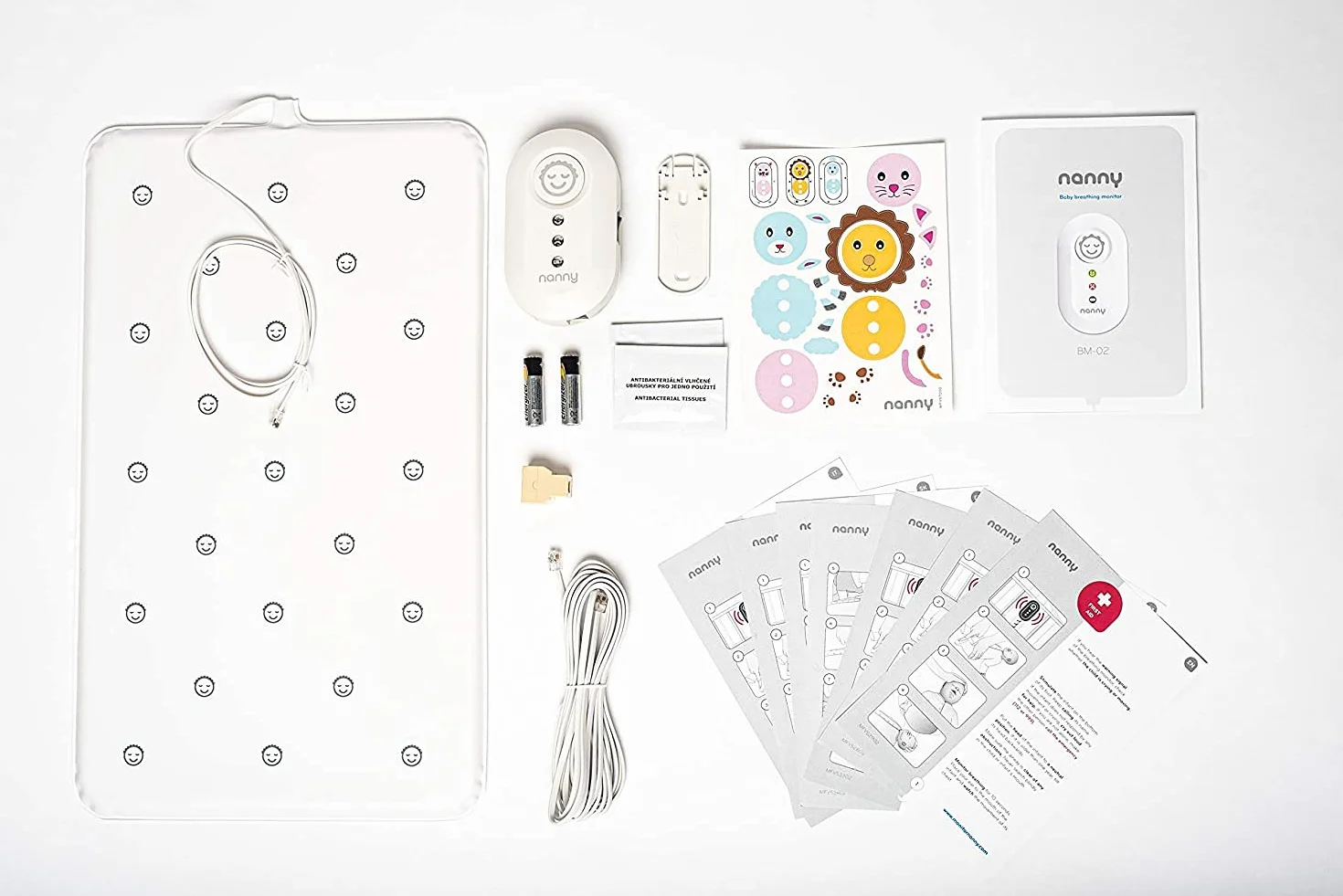 BM-02 Babyphone Respiration Monitor Sensor Mat Breathing Monitor for Babies