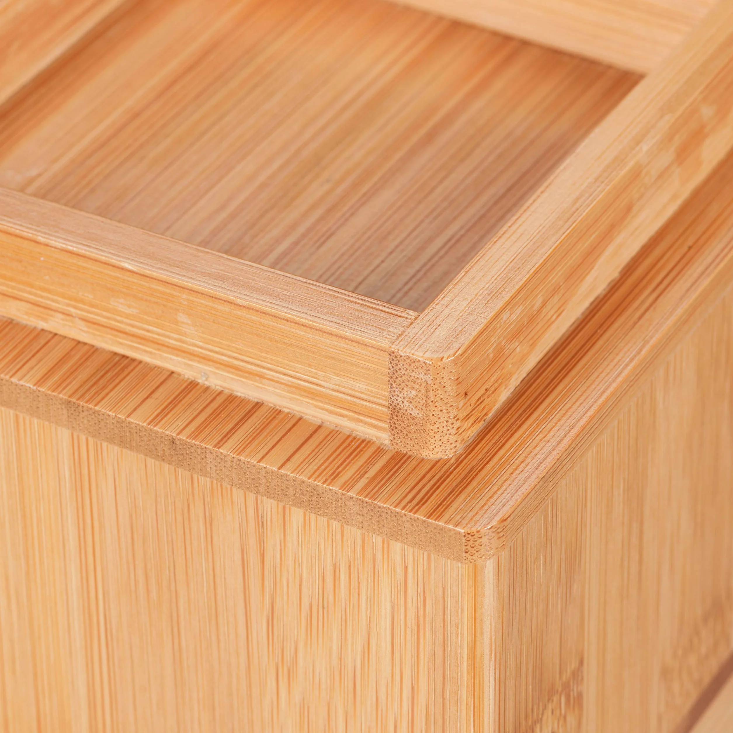 Relaxdays Set 4 Rialzi per Mobili, Aumento Altezza 8,5 cm per Tavoli Sedie, Legno Naturale