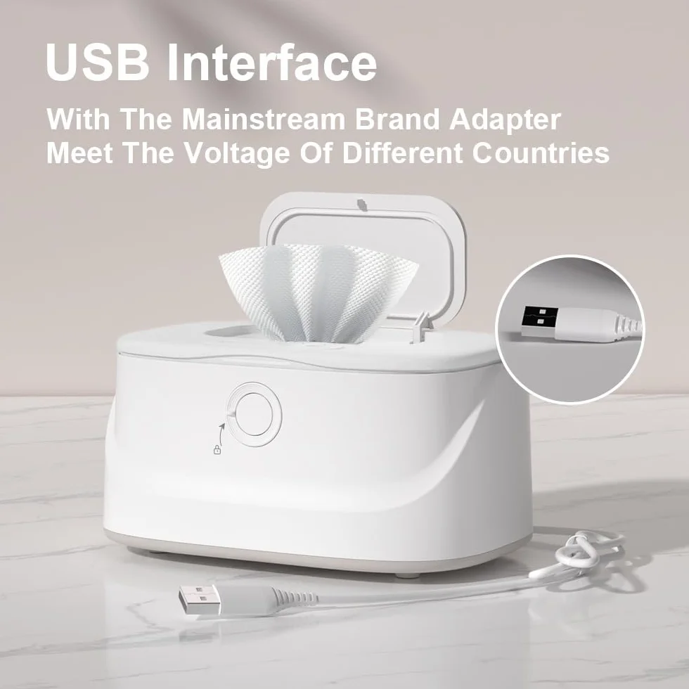 Scaldasalviette umidificate per neonati grande capacità 3 temperature 3 livelli luminosità luce notturna dispenser