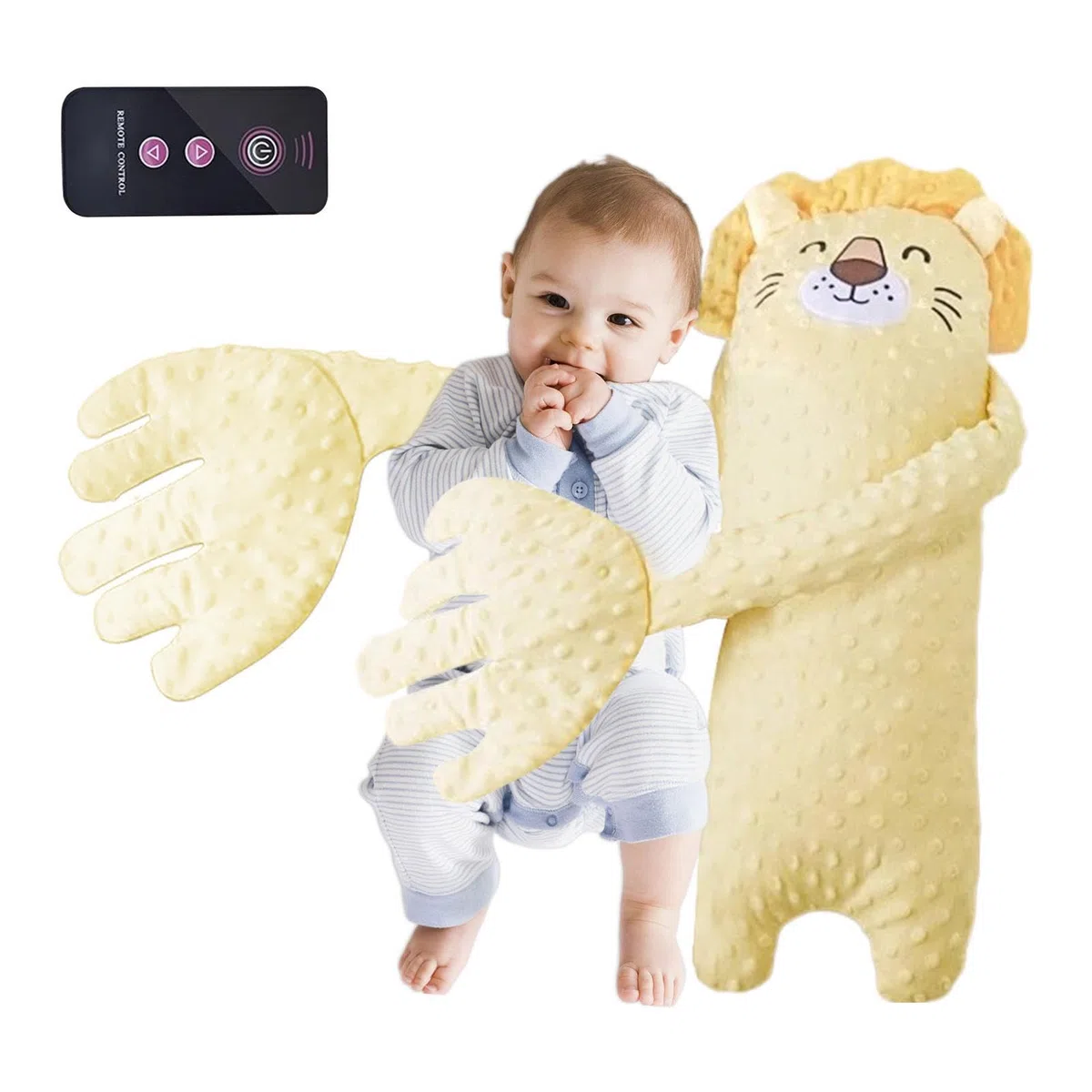 cuscinoper picchiettare la schiena del neonato - cuscinocomfort in peluche per il sonno del bambino, cuscinodi supporto per accarezzare il ritmo morbido, compagno calmante per alleviare lo stress p