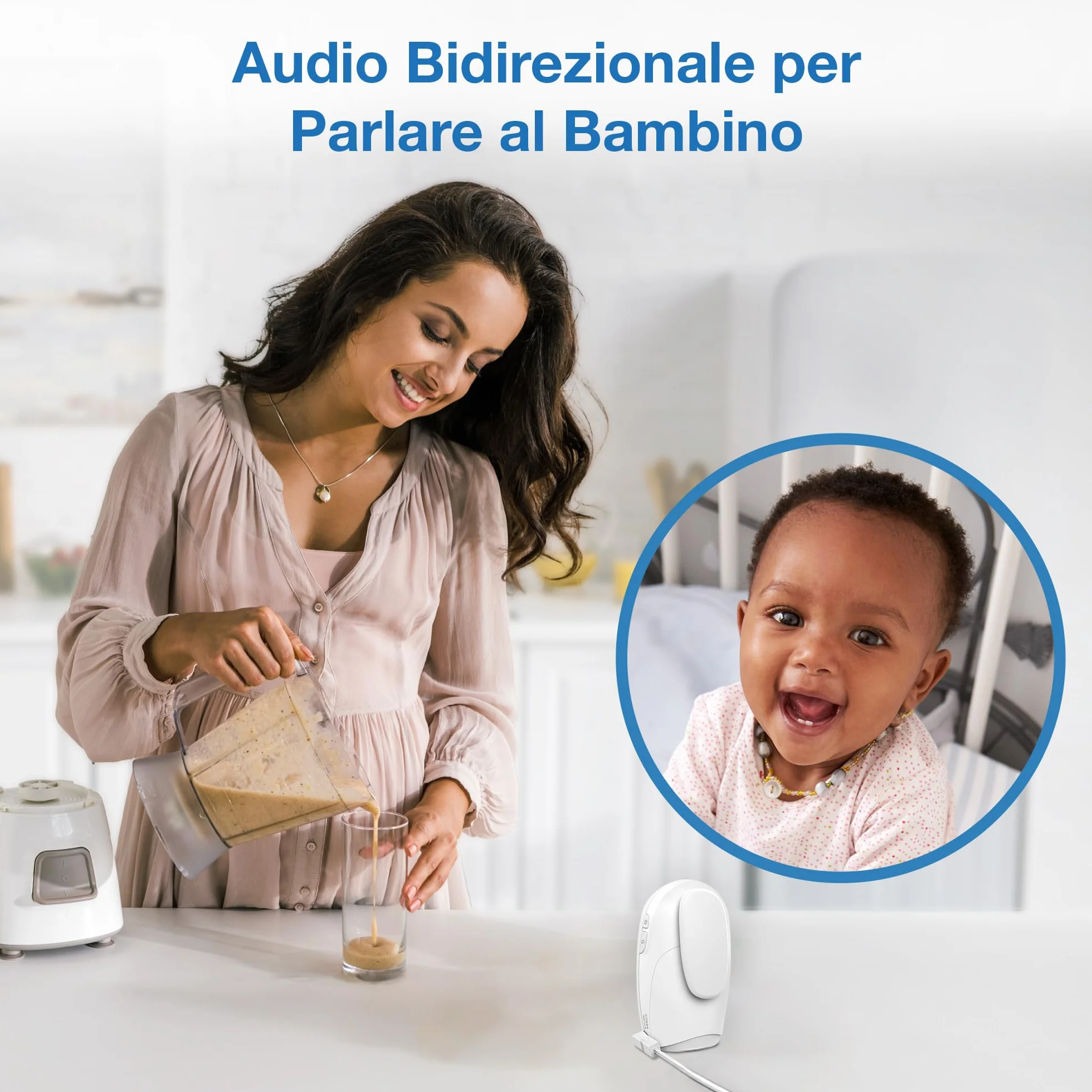 VTech DM1212 Baby Audio Monitor, 460 m Range, 8 Hours Battery, Projection Night Light, Lullabies, Bidirectional