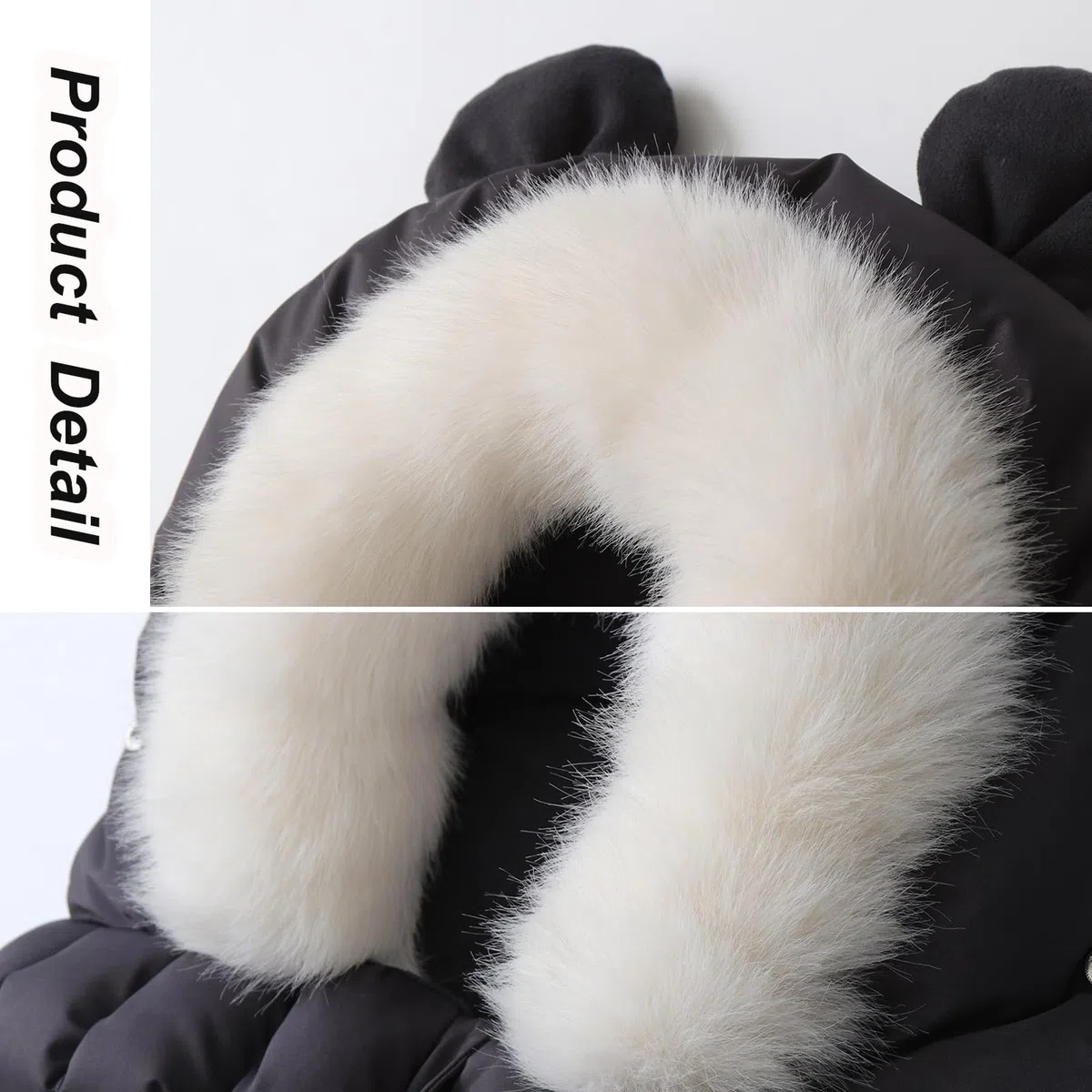 Liemuao - Sacco a pelo per passeggino, universale, invernale, caldo, con cerniera, per bambini, impermeabile, adatto per passeggino, carrozzina, seggiolino auto (nero)