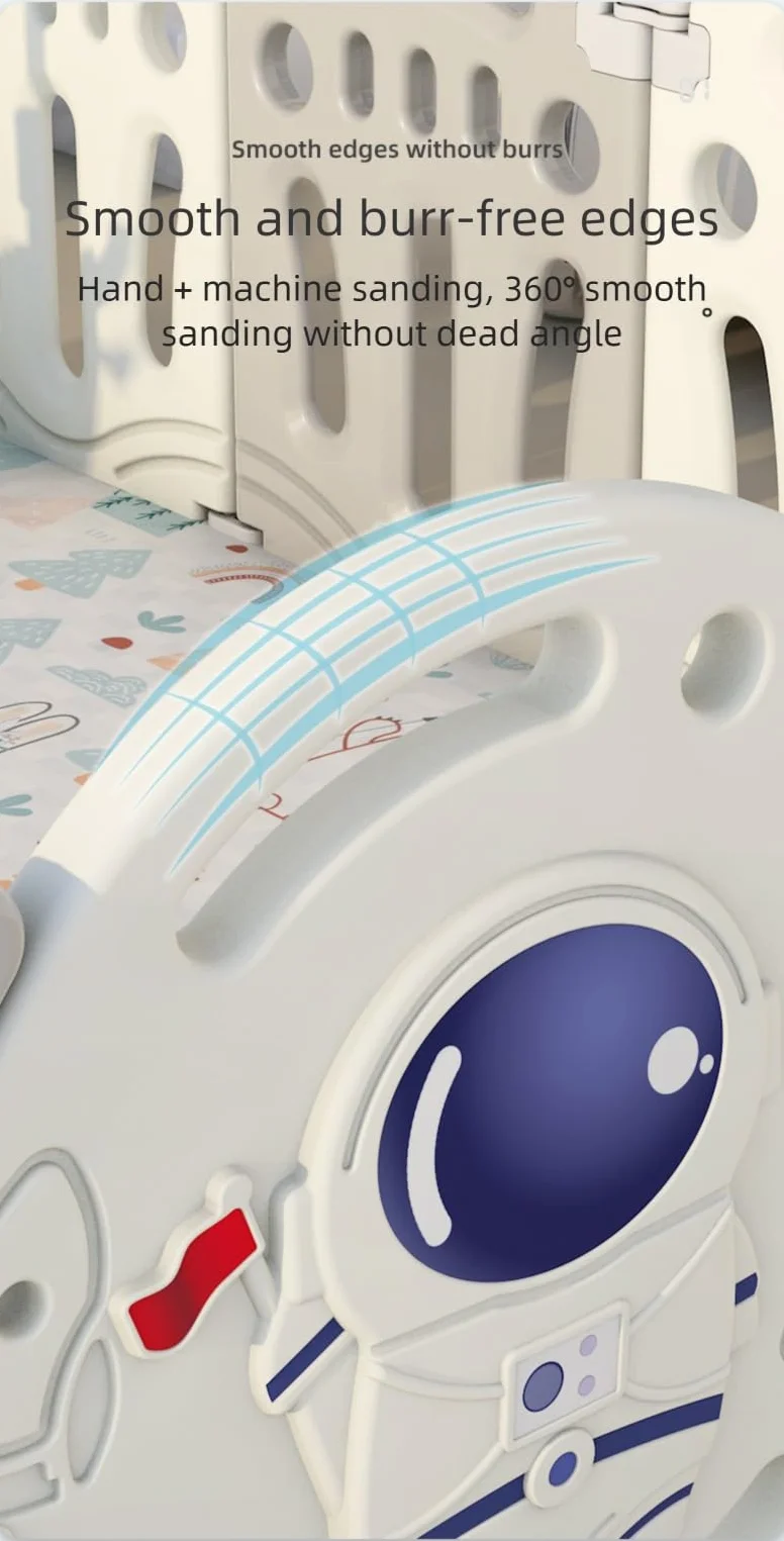 Magic ZC Box Bambini, Centro Attività Infantile Parco Giochi con Schiuma Anticollisione, Box Neonato Grande Pieghevole per Interni ed Esterni (Y 12+2 Combo)