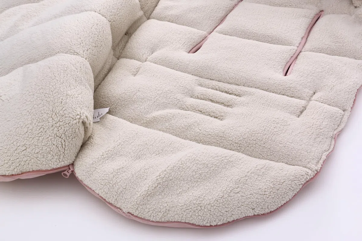 Miracle Baby Sacco Nanna Invernale per Passeggino, Sacco a Pelo Riscaldante con Copertura Impermeabile Antivento Antifreddo Staccabile, Ispessito e Velluto, Staccabile, Rosa