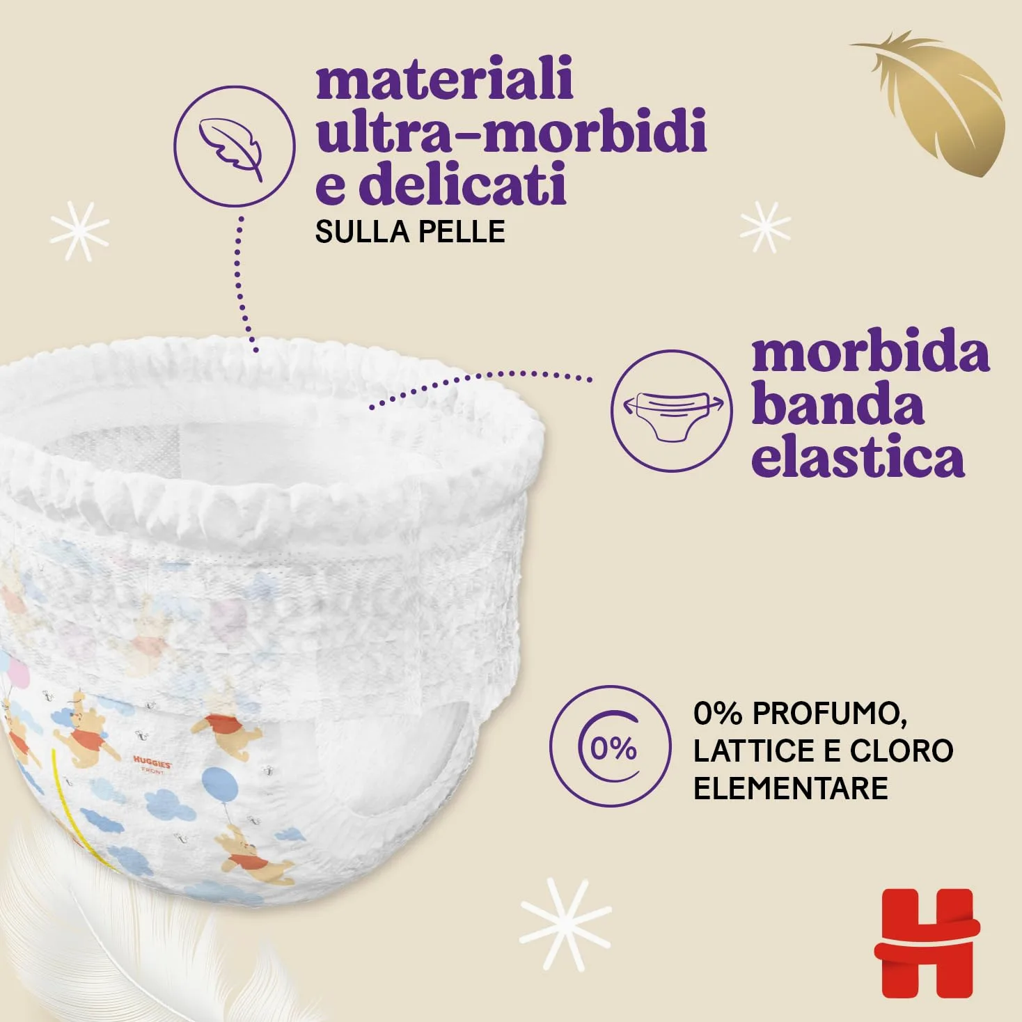Huggies Extra Care, Pannolini Taglia 6 (15-25 Kg), Mutandina traspirante, Pacco Mega, 60 Pz
