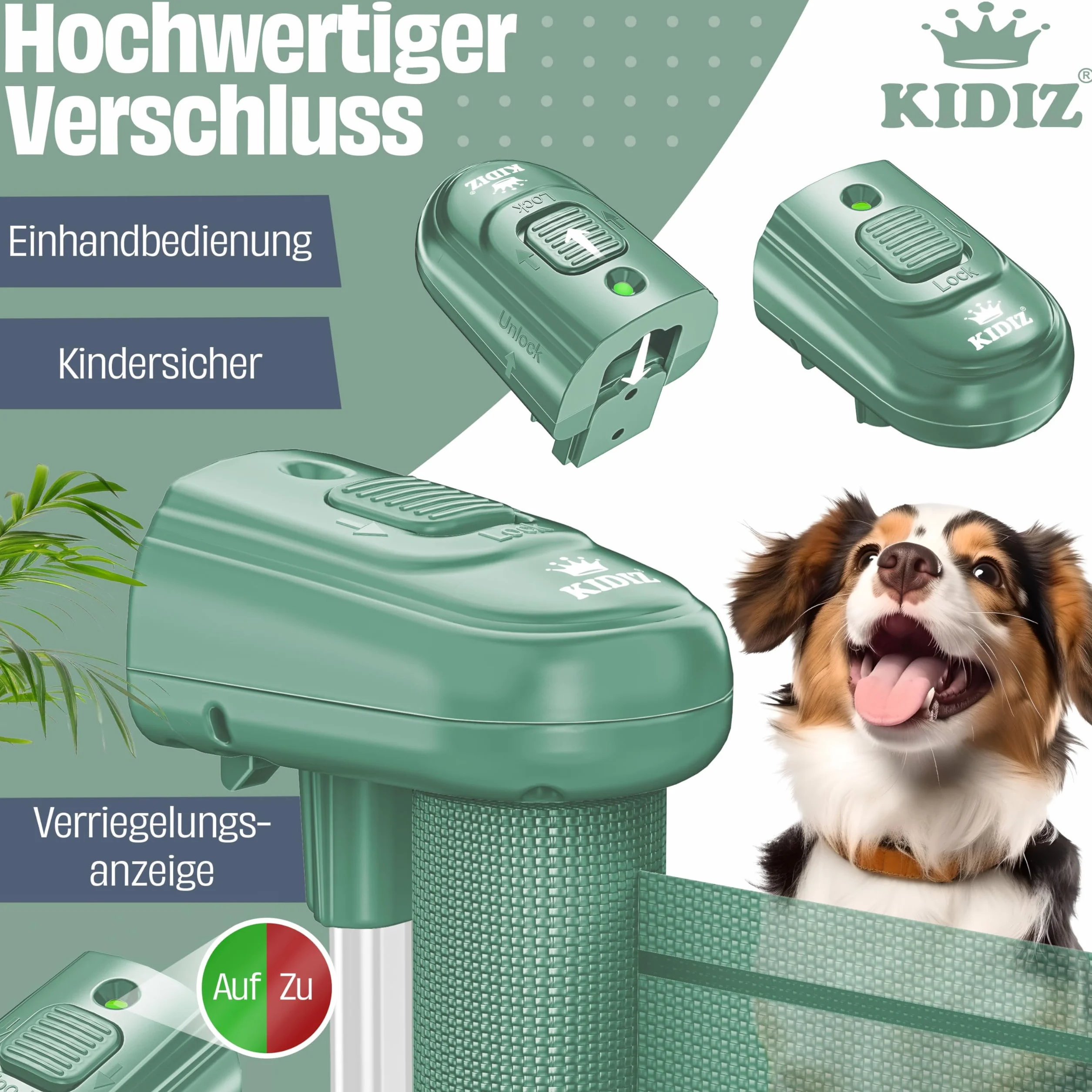 KIDIZ Griglia di protezione per scale e porte allungabile 0-140 cm sicura per bambini e animali domestici