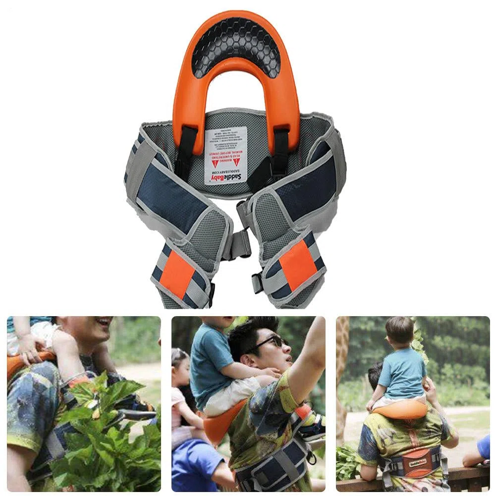 Generico per bambini – Sella bambini, sedile ergonomico da guida con fibbie sicure e imbottitura traspirante, pieghevole riporre | Sedile viaggio esterni ragazzi ragazze caviglia