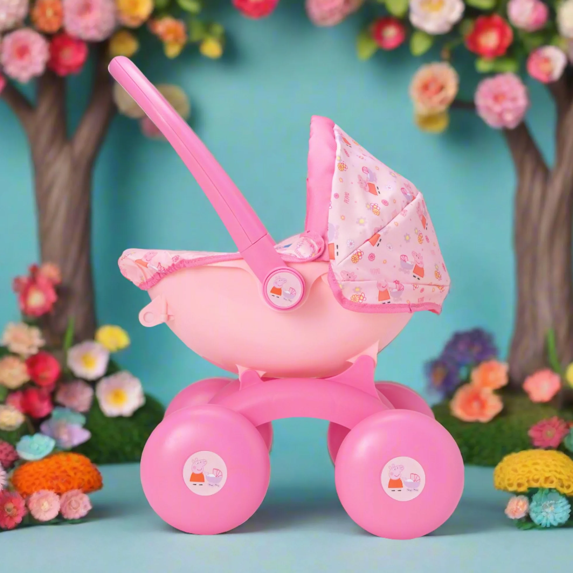 Peppa Pig Passeggino 4 in 1 My First Carrozzina intercambiabile culla seggiolone giocattolo bambini 18 mesi+
