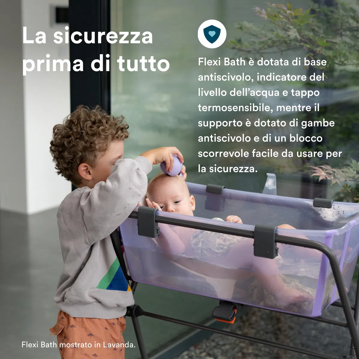 Stokke Flexi Bath (White) + Supporto per neonati + Supporto per Flexi Bath - Ideale per bambini fino ai 48 mesi - Pieghevole, durevole e facile da riporre