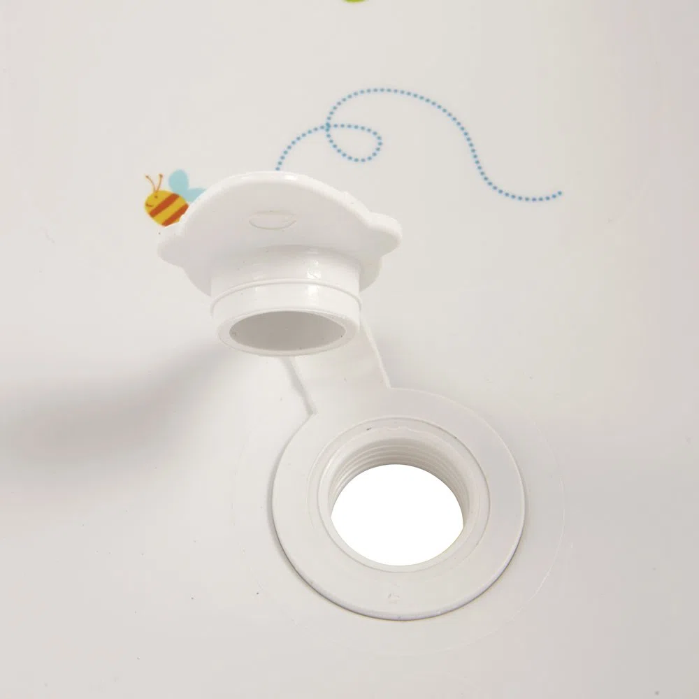 keeeper Winnie Ergonomische Babywanne mit Stöpsel, Ab 0 bis ca. 12 Monate, 84 cm, Maria, Weiß