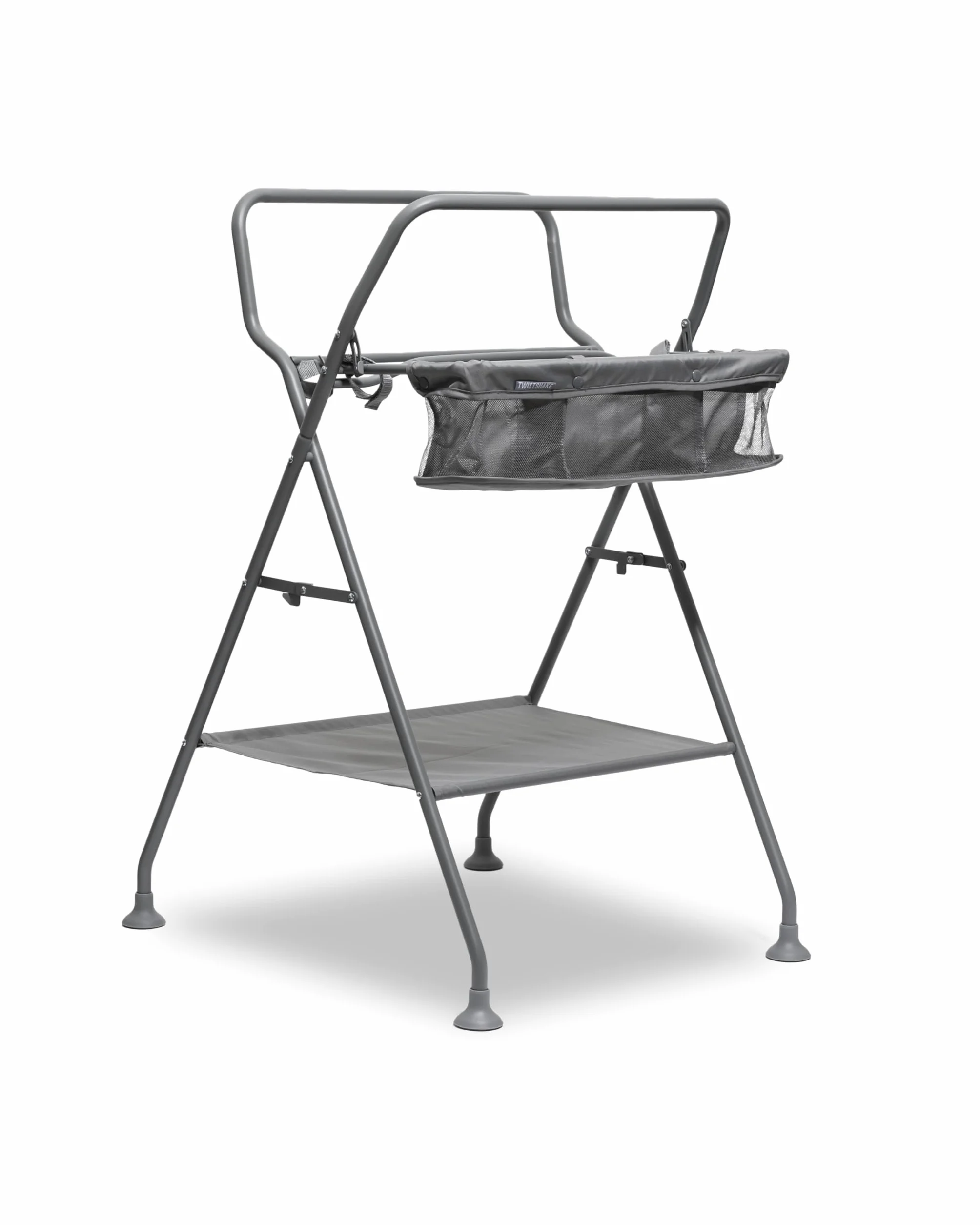 Twistshake Supporto pieghevole per vasca da bagno per bambini con scomparti di stoccaggio e tubo di scarico senza fuoriuscite | Supporto ergonomico leggero e resistente per vasca | Piedini antiscivolo