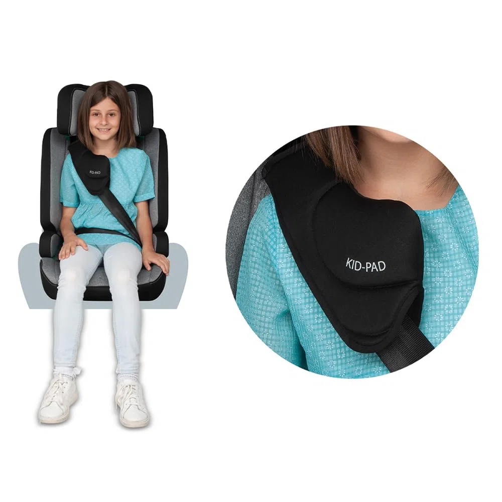 Foppapedretti Seggiolino Auto Street I-Size, per bambini da 76 a 150 cm di altezza, 15mesi-12 anni, conforme ECE R129, Fissaggio a 3 punti, Safe Body Protection, Protezione Impatti Laterali, Silver