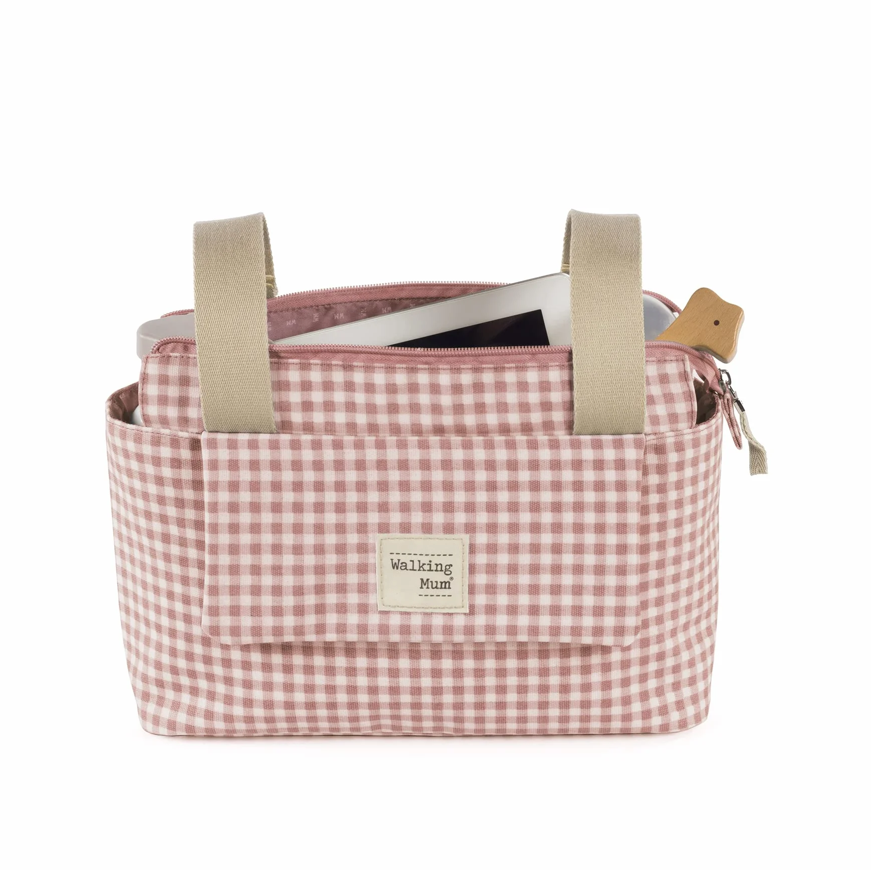 Borsa per la maternità per passeggino Walking Mum Rosa 31 x 17 x 12 cm