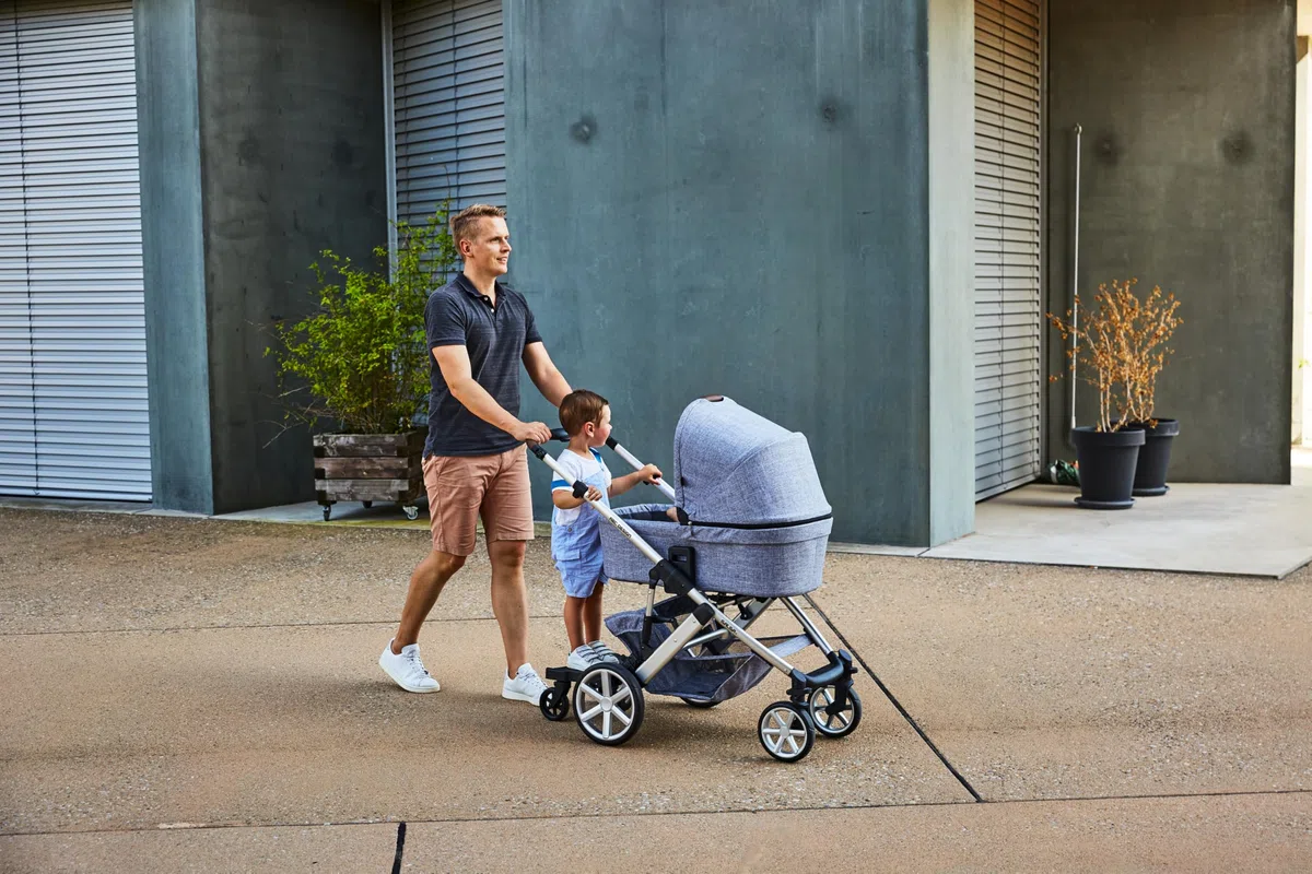 Kiddie Ride On 2 ABC Design - per passeggini - fino a 20 kg - Colore: nero