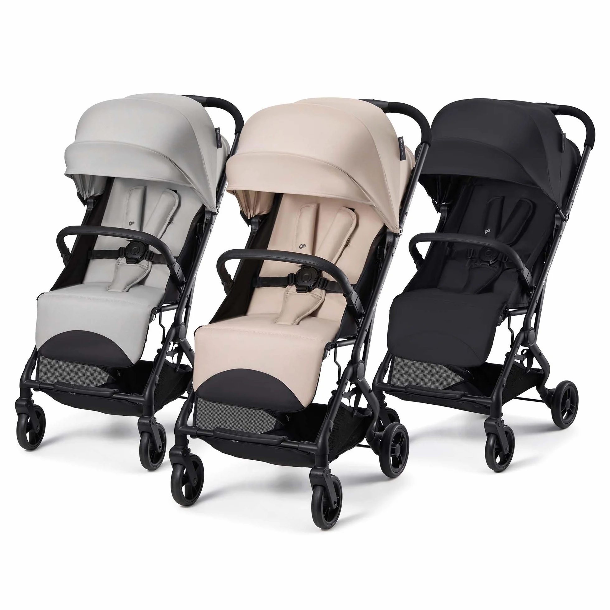 Kinderkraft INDY 3 Passeggino Leggero e Compatto, Chiusura con una Mano, Ultraleggero 7,3 kg, Reclinabile, Cinghia per Trasporto, Ruote Resistenti, Ideale per Viaggi e Città, Nero