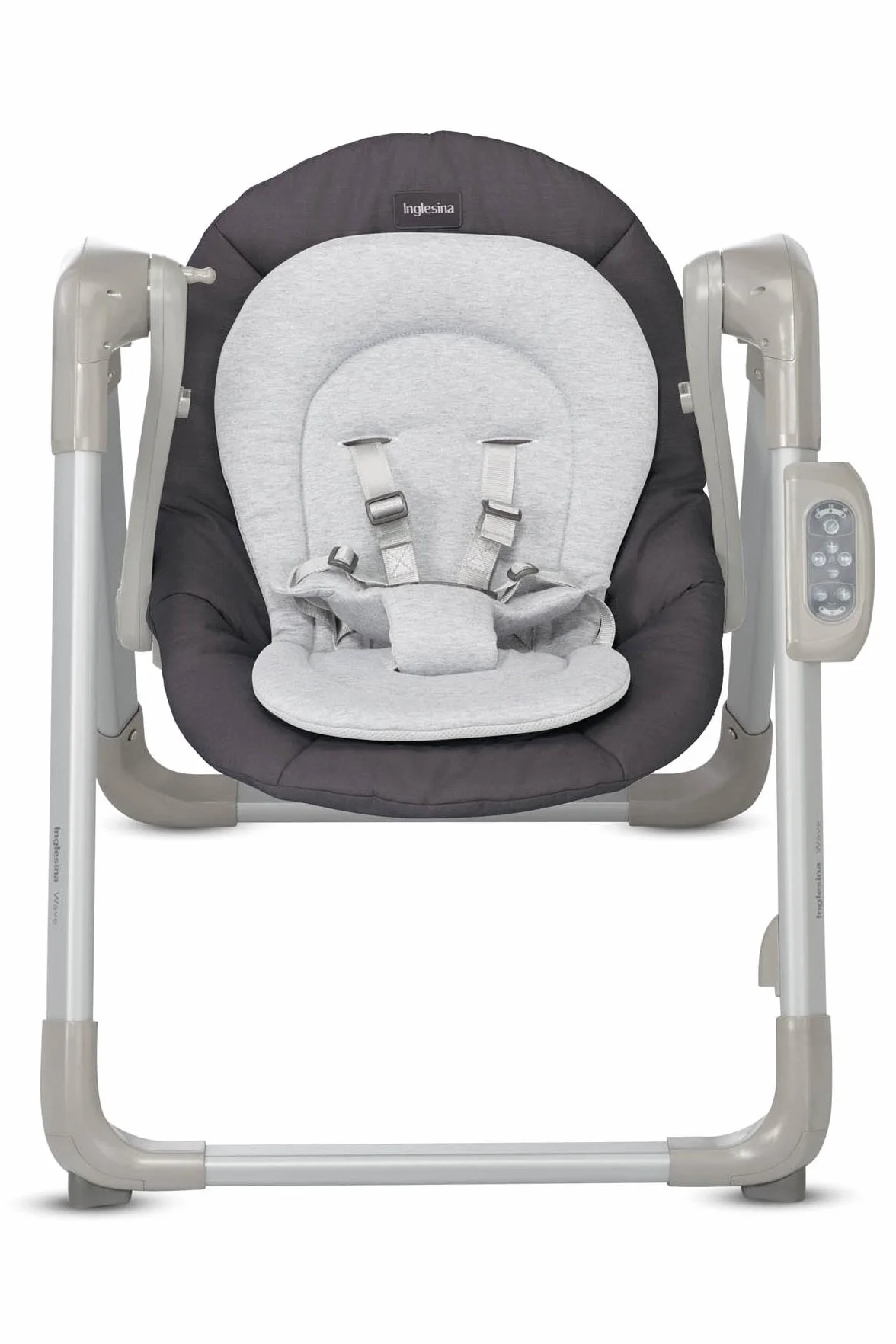 Inglesina Wave Altalena, Pepper, Dondolo con Regolazione per il Comfort, 12 Melodie, Stimolazione Sensoriale, Connettività per Musica da Telefono