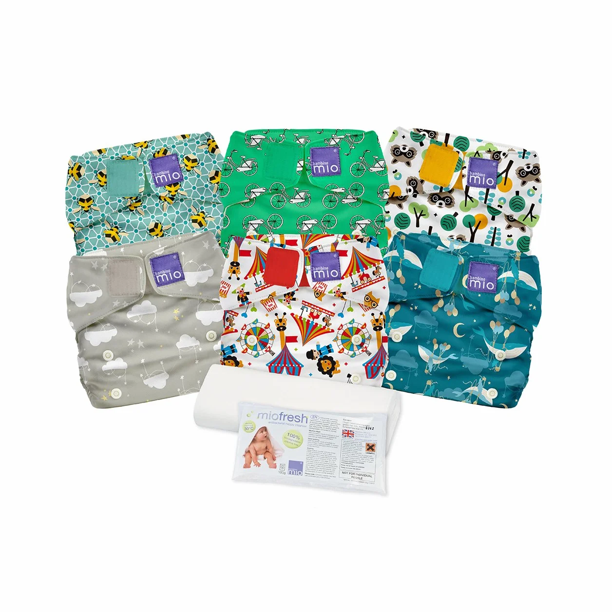 Bambino Mio Miosolo Set Pannolino Tutto-In-Uno, Colori assortiti