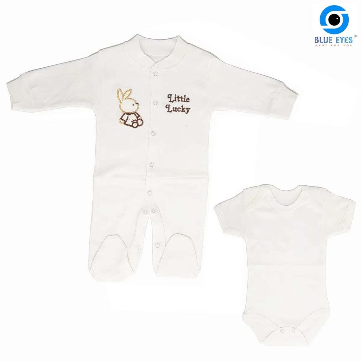 Blue Eyes Set Regalo Neonato 10 Pezzi in Cotone