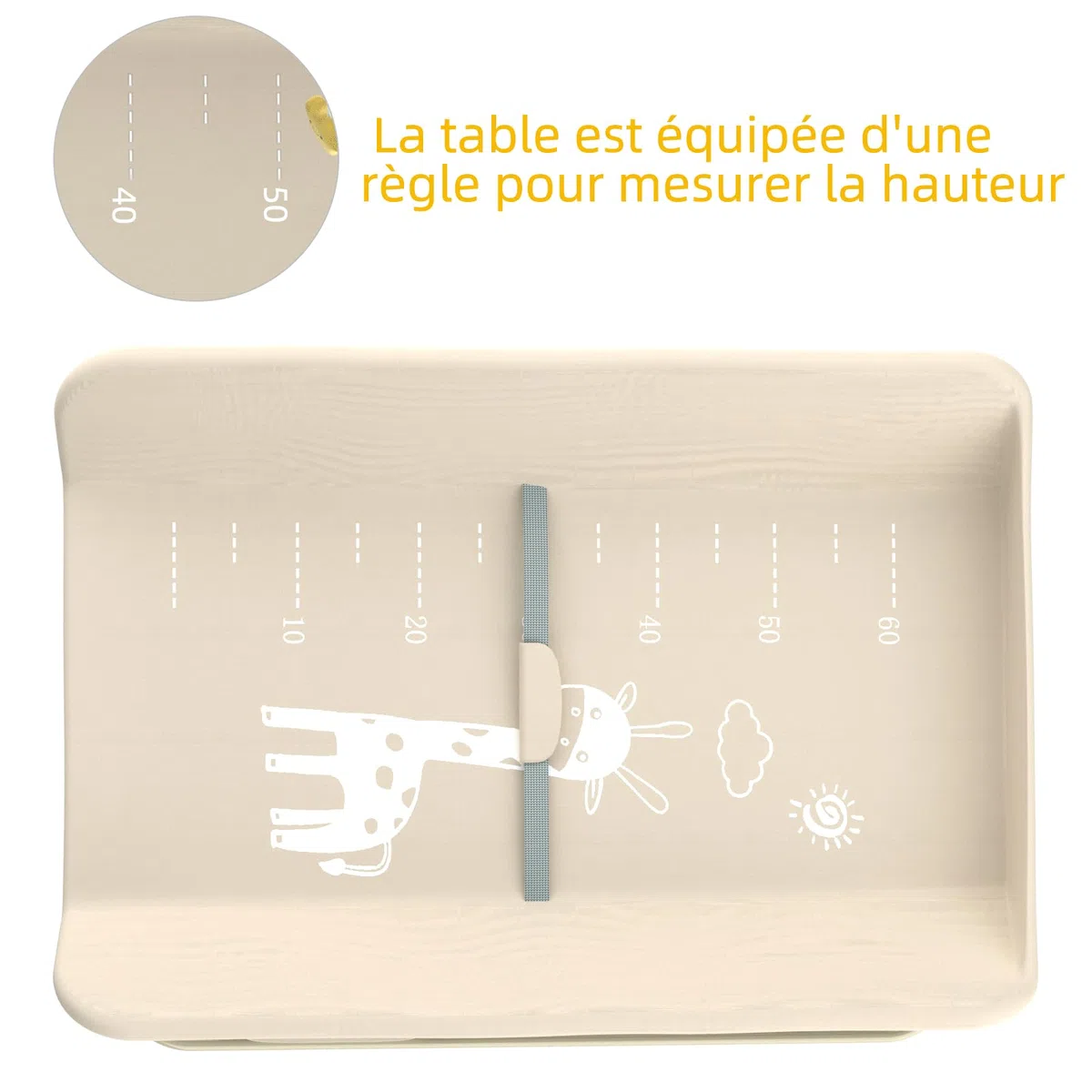OHMG Fasciatoio pieghevole per Neonati, Tavolo Cambio Pannolini Multifunzionale Portatile, 0-36 Mesi, Organizer per Pannolini, Ruote a 360° Freno, Imbracatura e Protezione di Sicurezza, Lavabile