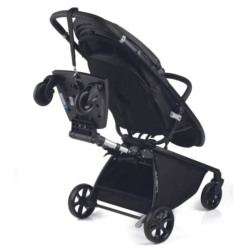 Be Cool Skate Pedana Passeggino Universale, Secondo Bambino fino a 20 kg, Pieghevole, Antiscivolo, Compatibile Passeggino, Nero