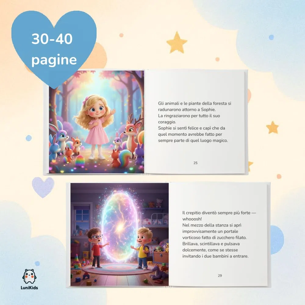 Libro Personalizzato per Bambini – Storia Unica con Illustrazioni su Misura | Libro con nome, foto, eroe e avventura | Regalo per il tuo bambino | Copertina Rigida o Flessibile (Copertina flessibile)