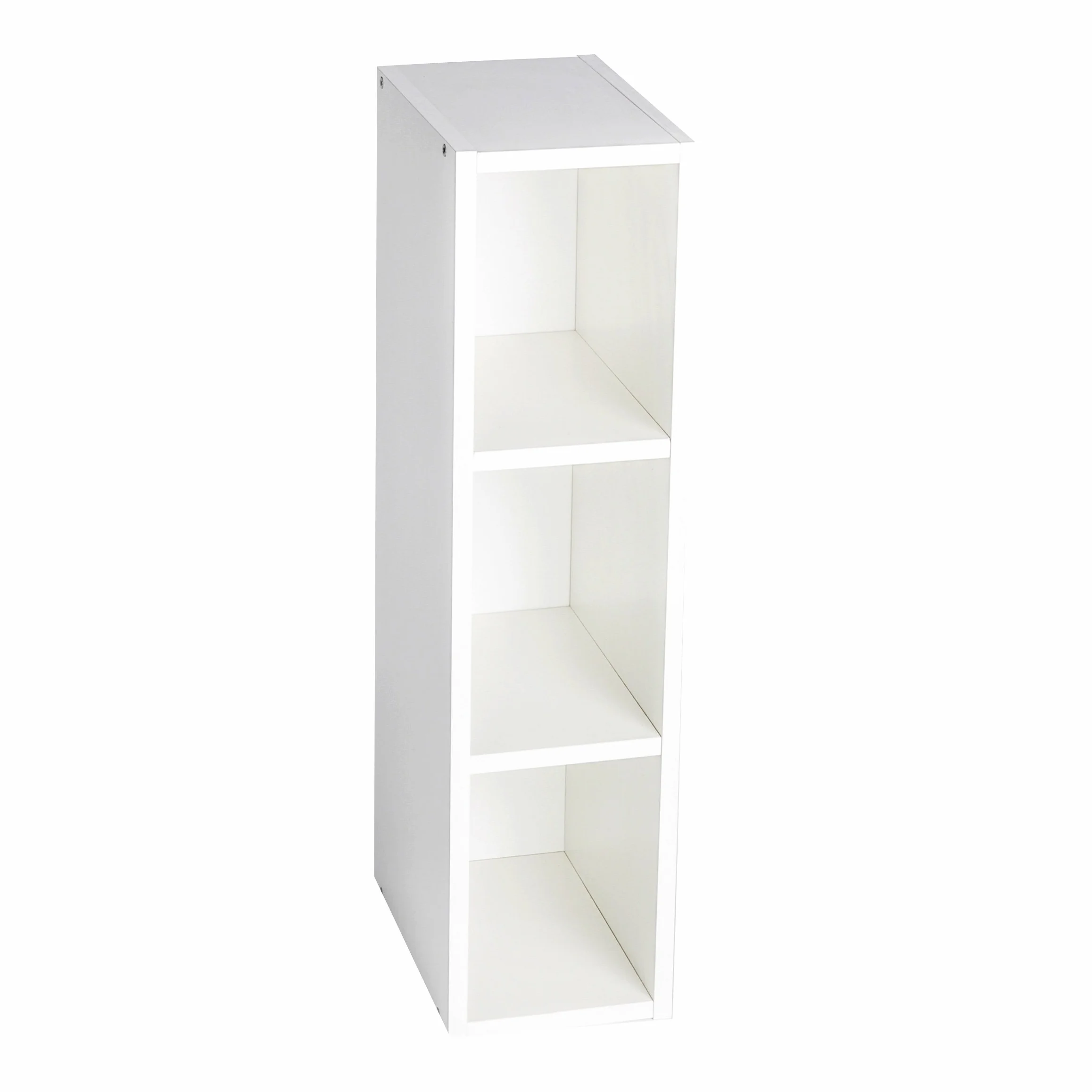 Puckdaddy Moritz Mensola portaoggetti compatibile con Ikea Malm 19x30x75 cm bianca