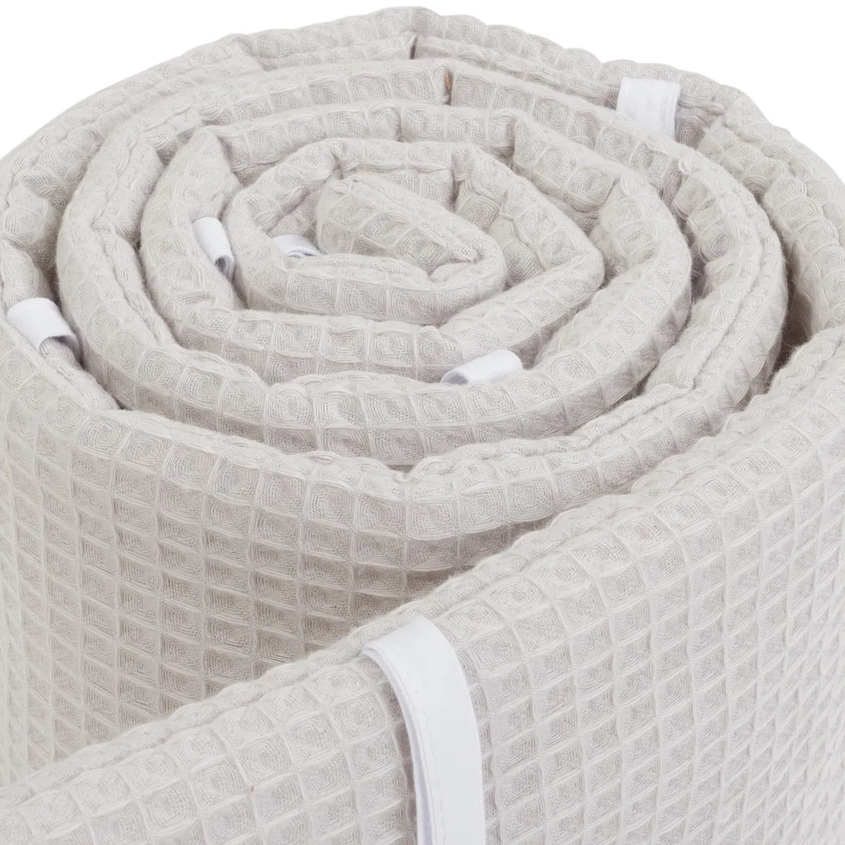 babybay Paracolpi in rete a nido d'ape, adatto per modello Maxi, Molle, Comfort e Comfort Plus, bianco