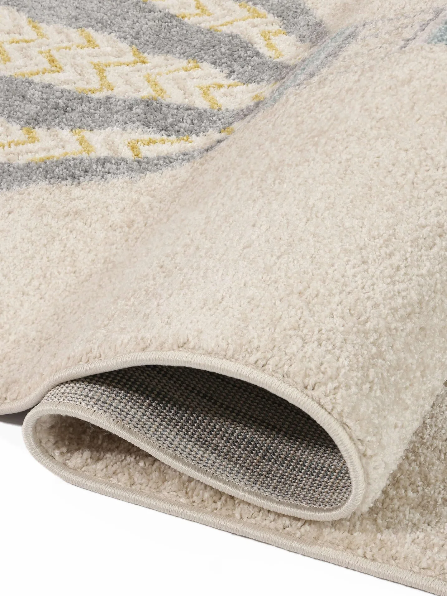 RugVista Balloon Ride, Tappeto per bambini, Moderni Bambini, 100 x 160 cm, Rettangolare, Pelo medio, Cameretta, Lavabile solo a secco, Senza sostanze chimiche pericolose, Beige/Blu