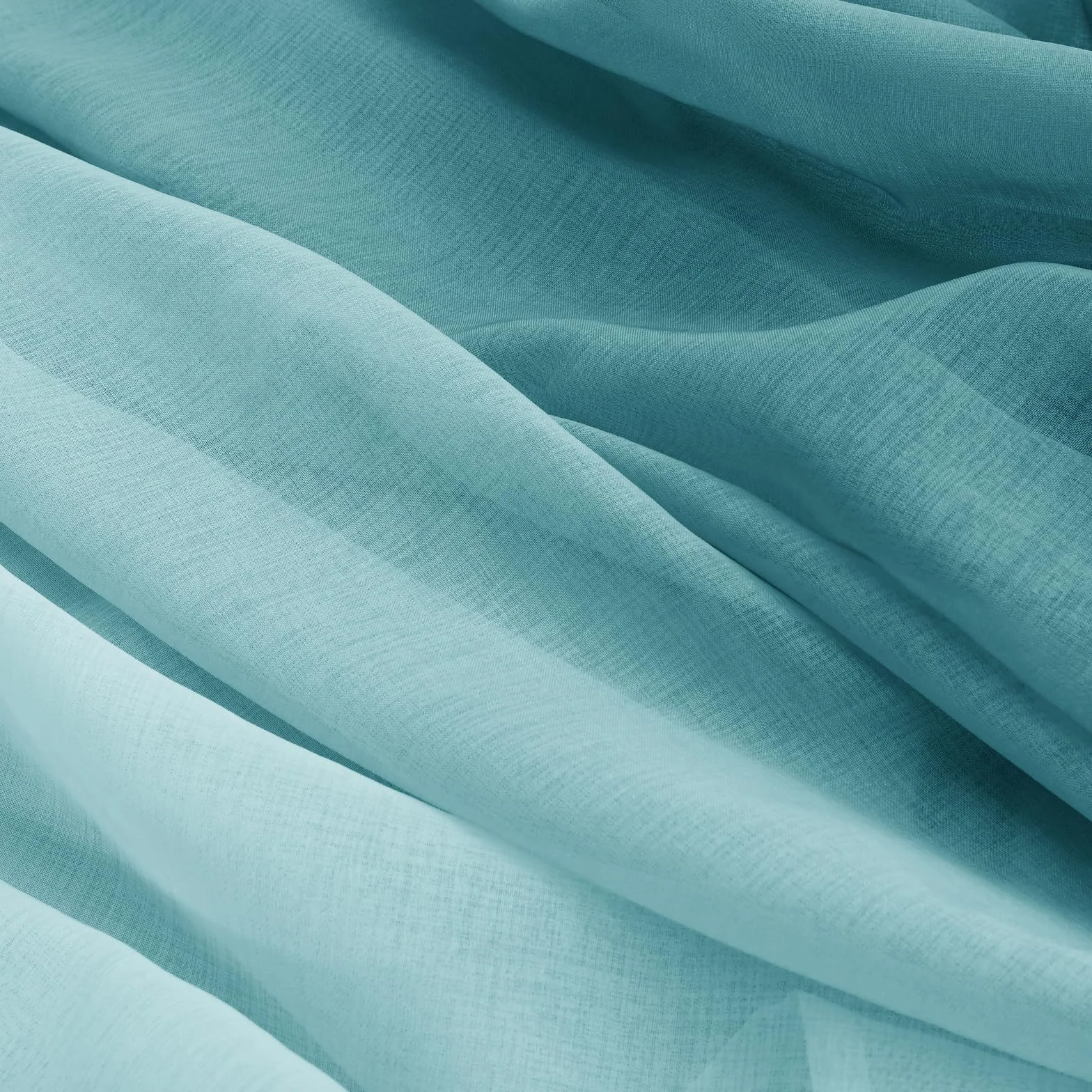 Tende in voile sfumato con occhielli blu 175 x 140 cm