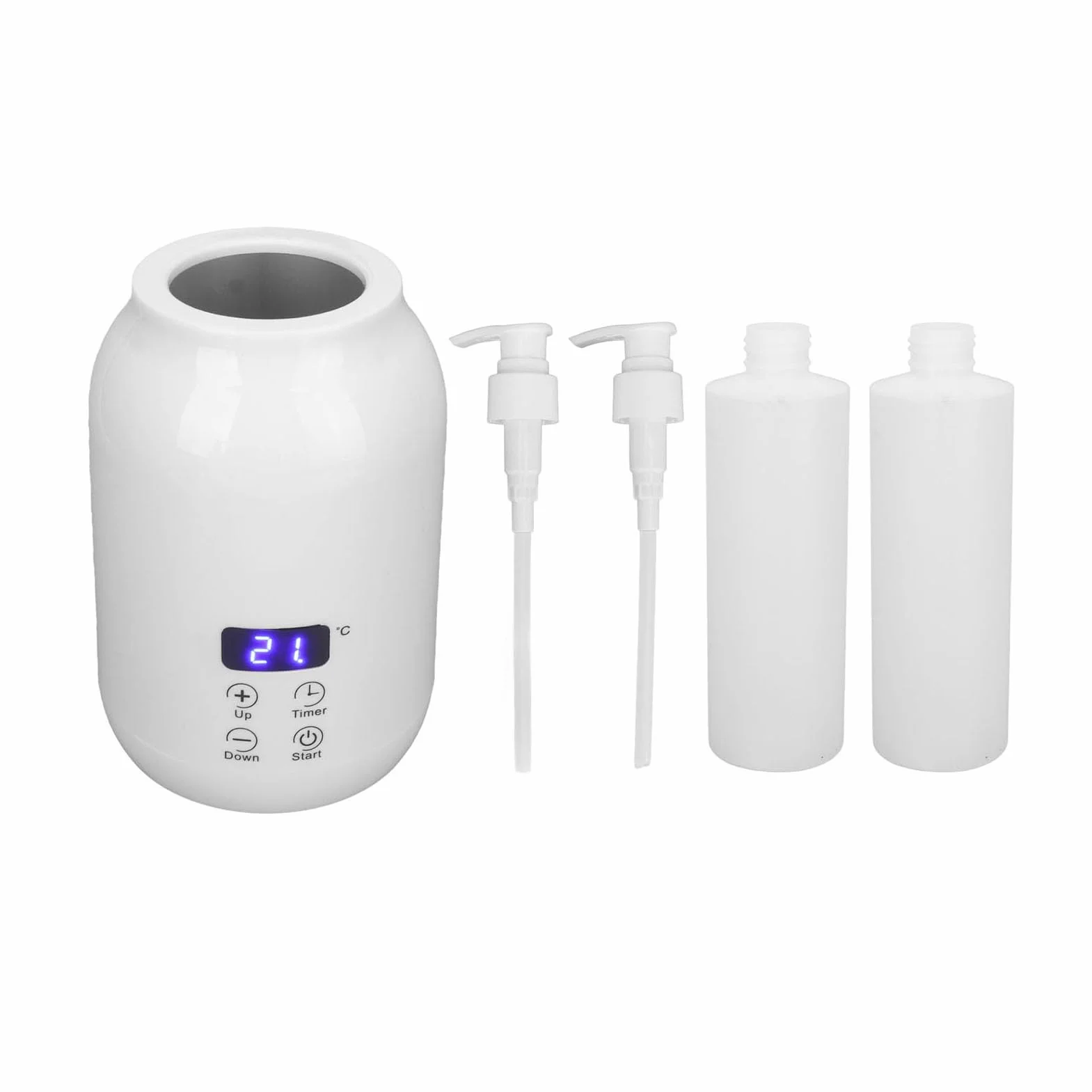 Qiilu Scaldaolio Massaggio per Massaggi PRO Spa Scaldabiberon per Olio Massaggio con Display LED Controllo Touch Regolazione della Temperatura Scalda Lozione per la Casa