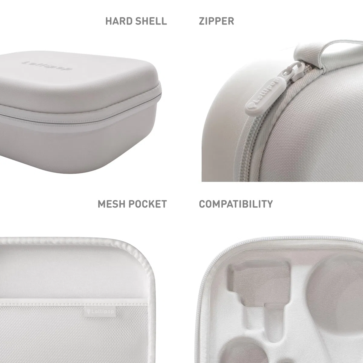 Lollipop Travelpop | Custodia protettiva in guscio rigido per il baby monitor Lollipop e gli accessori