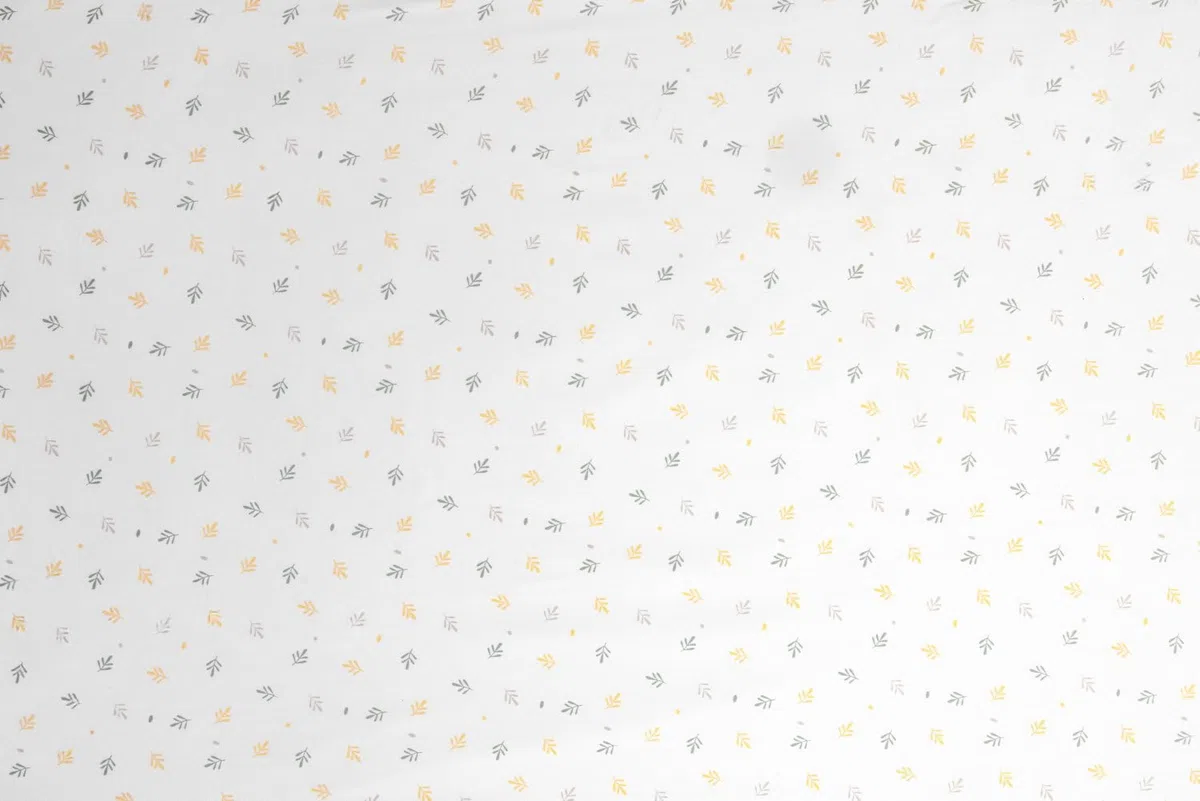 Chicco Set di Lenzuola in Fibra di Bambù, 1 Lenzuolo Superiore, 1 Lenzuolo con Angoli, 1 Federa, Compatibili con Materassi 58x110 cm, Compatibili con culla Next2Me Forever, Fantasia con foglioline