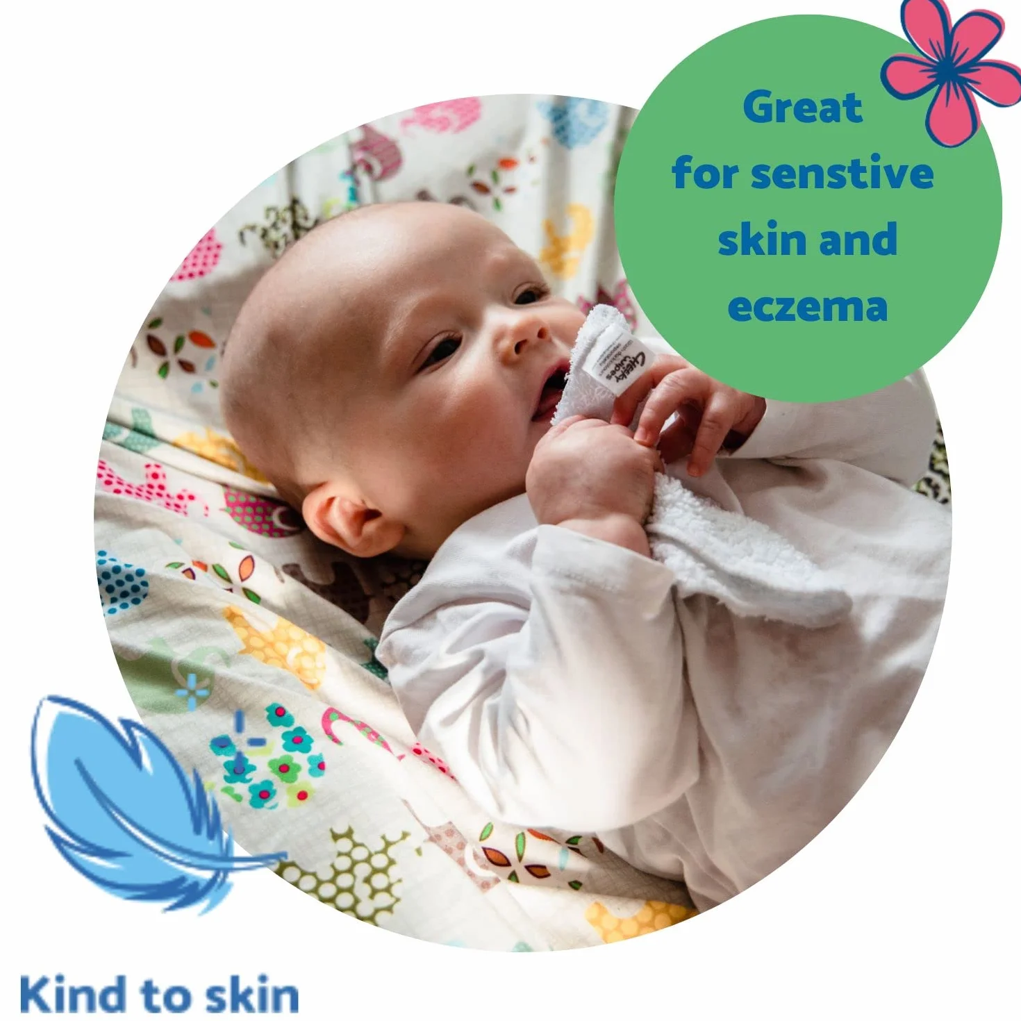 Salviette Cheeky – Salviette Biologiche di alta qualità, in cotone pesante, confezione da 25 salviette riutilizzabili da 15 x 15 cm