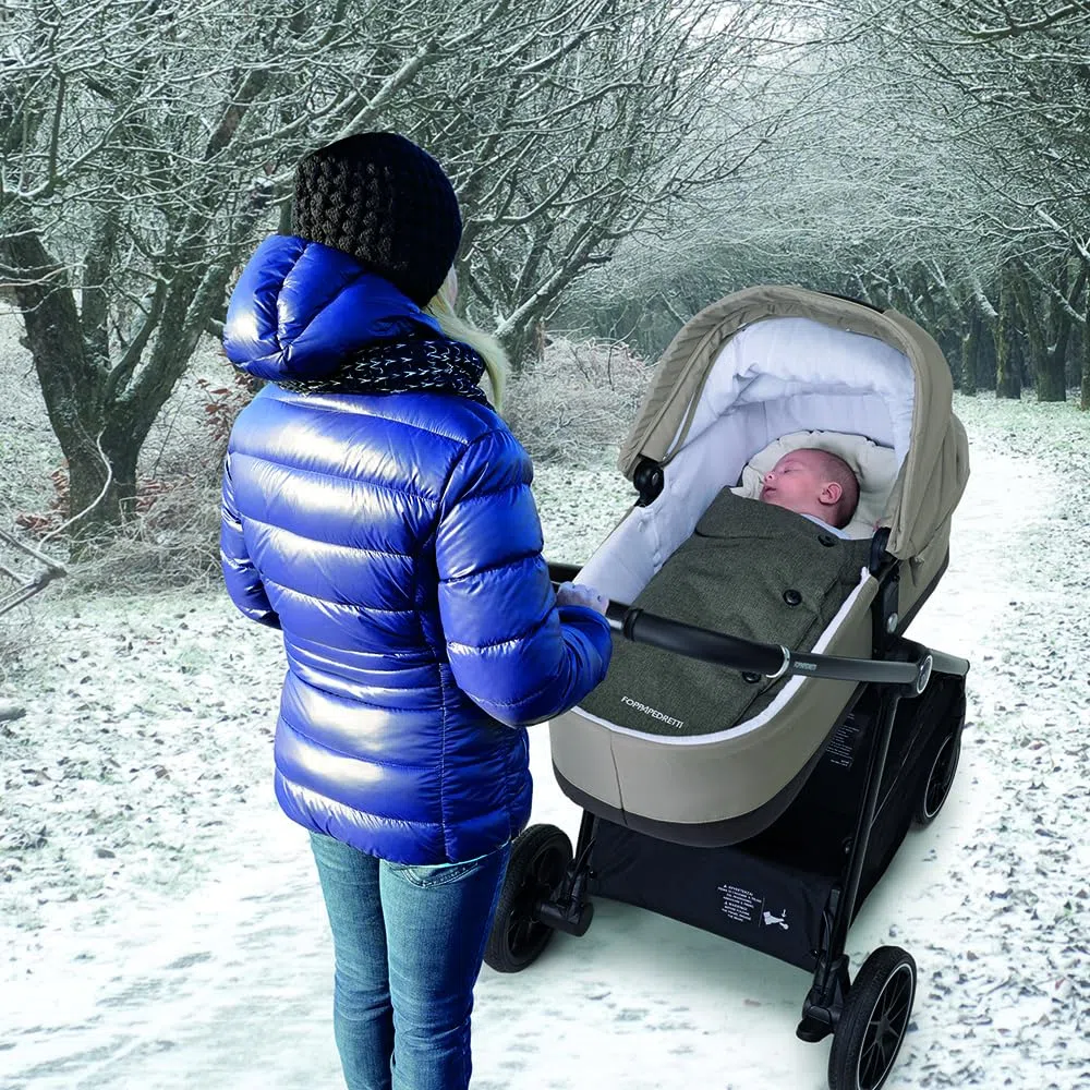 Foppapedretti Trendy Miny sacco universale per ovetto e navicella, Melange Graphite