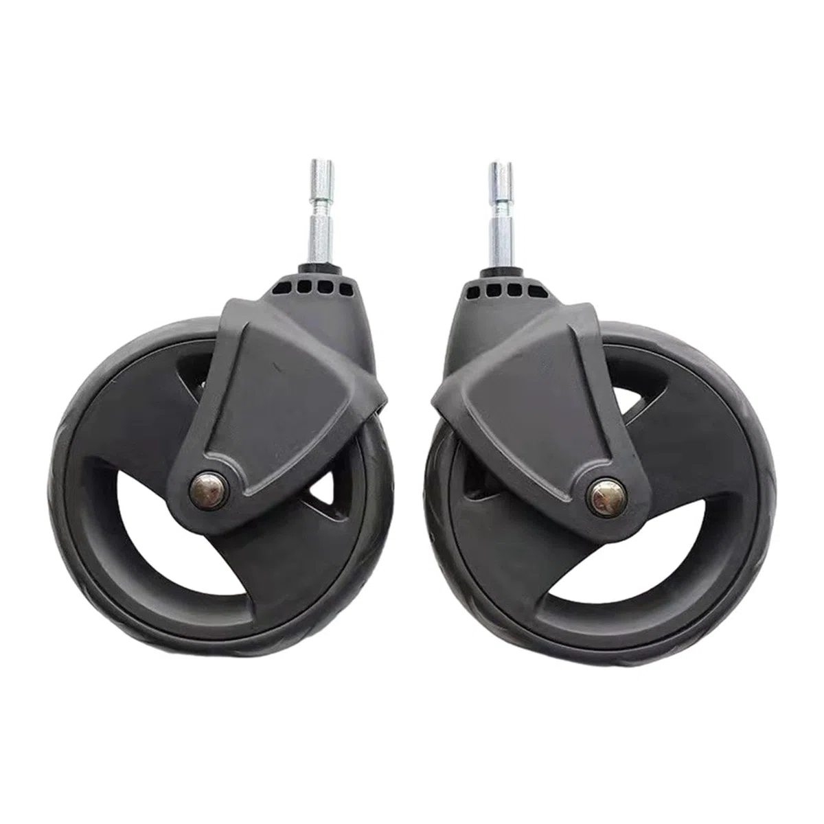 F Fityle 2 Pezzi Ruote in PU per Passeggini, Ruota di Ricambio Diametro 13,5 Cm per Carrozzina, Accessori di Ricambio per Essere Compatibili con La Maggior Parte dei Carrelli per Bambini