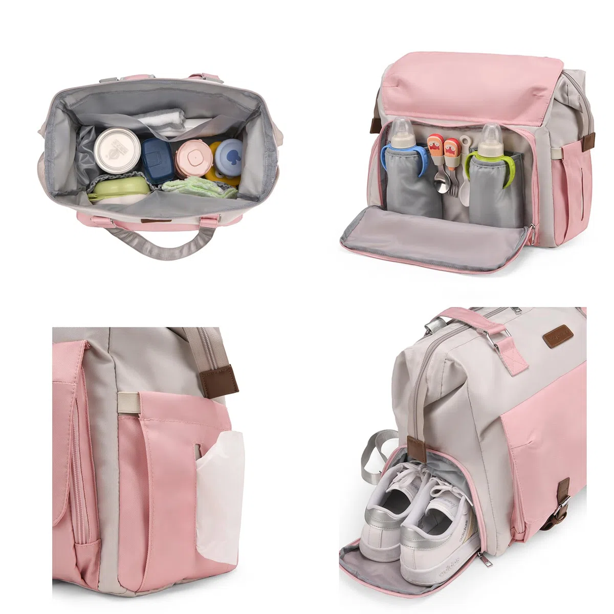 Borsa fasciatoio con per fasciatoio,Borsa a tracolla multifunzione impermeabile pannolini da viaggio per mamma e papà,Tracolla Regolabile Zaino Cambio